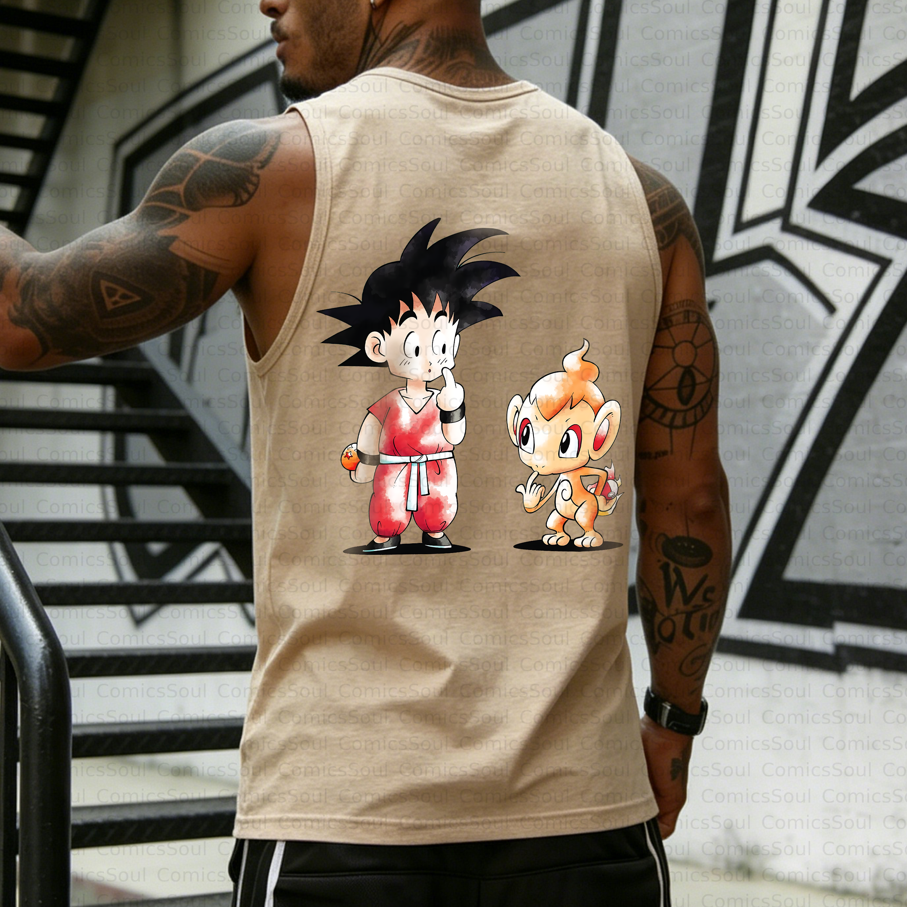 Unisex Anime Inspired Vintage Tank Top