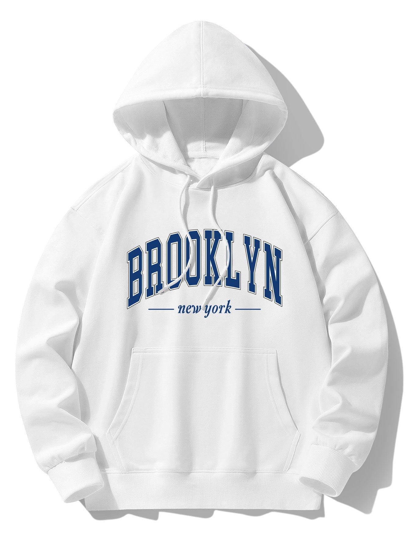 Brooklyn Print Cotton Blend Hoodie