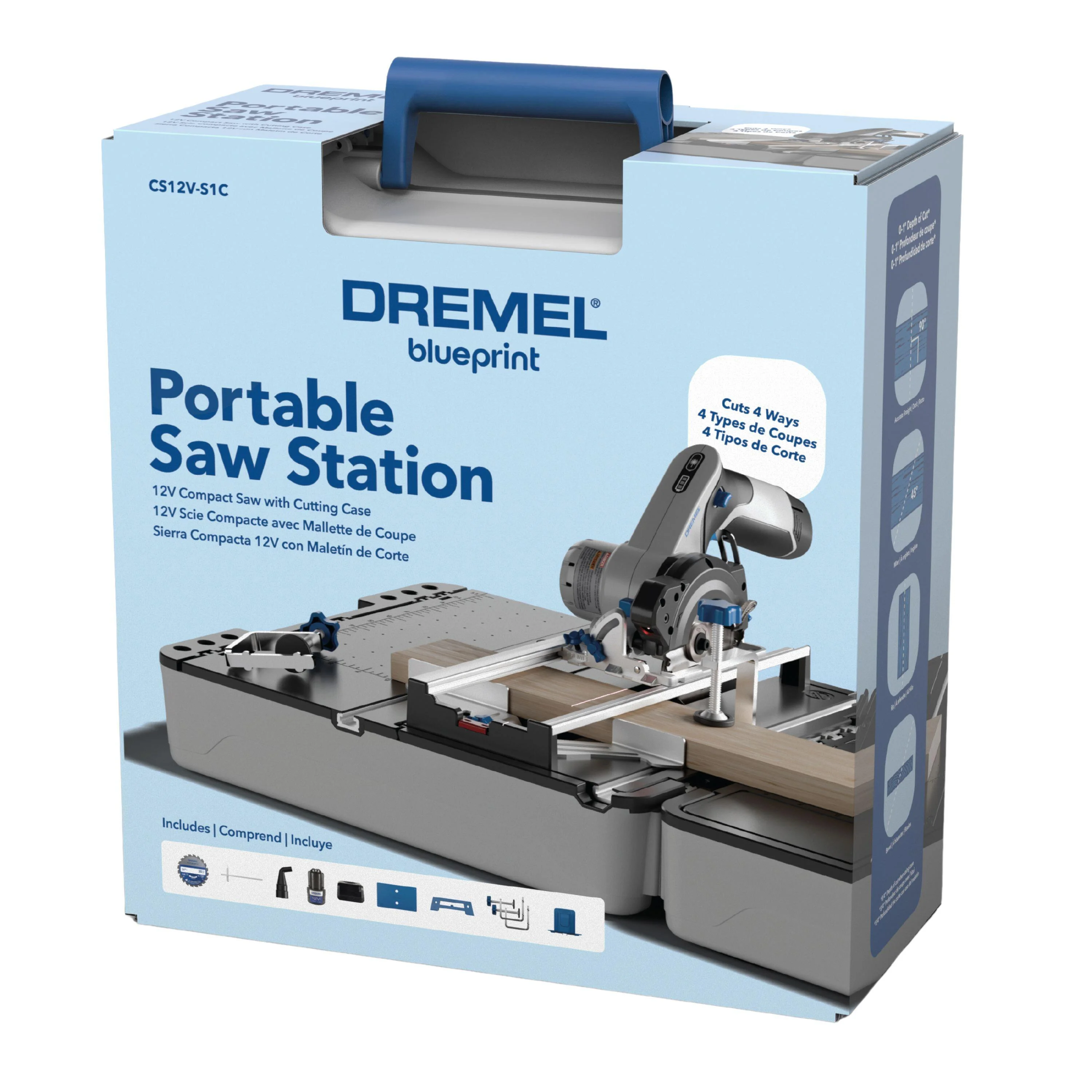 Dremel Blueprint Portable Saw Station with 12V Compact Circular Saw and Multi-Purpose Cutting Case (CS12V-S1C) - Image 10