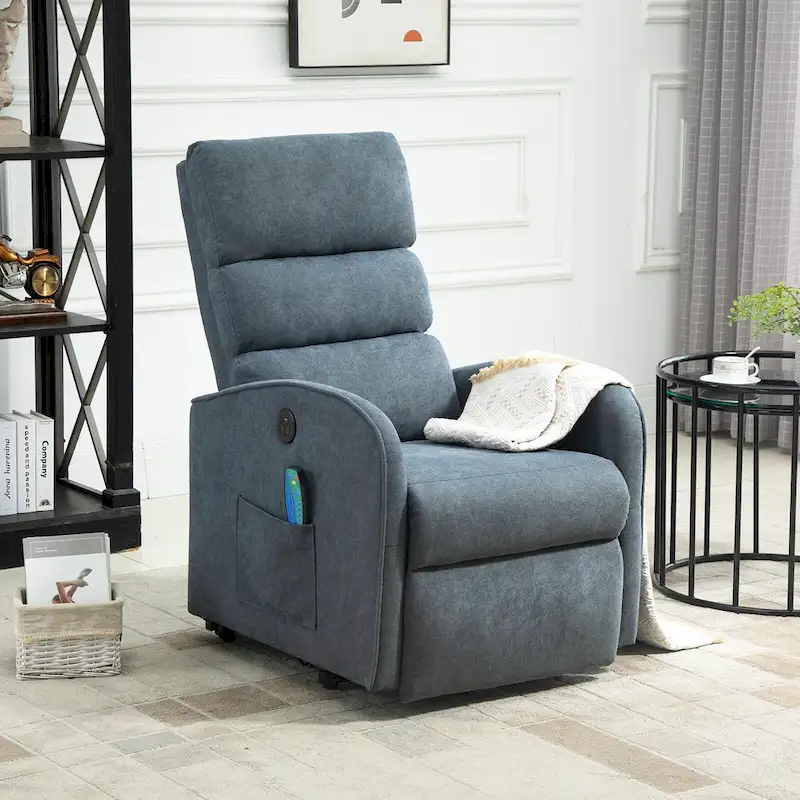 AVAWING Contemporary Electric Recliner with Power Lift and Massage Features