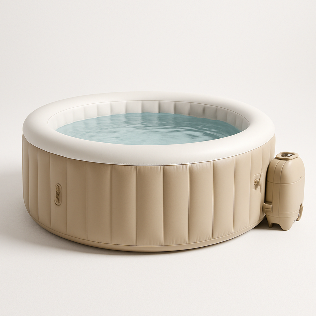 Spas hinchables 180x70 Beige/Blanco zDKdsXq479Uj