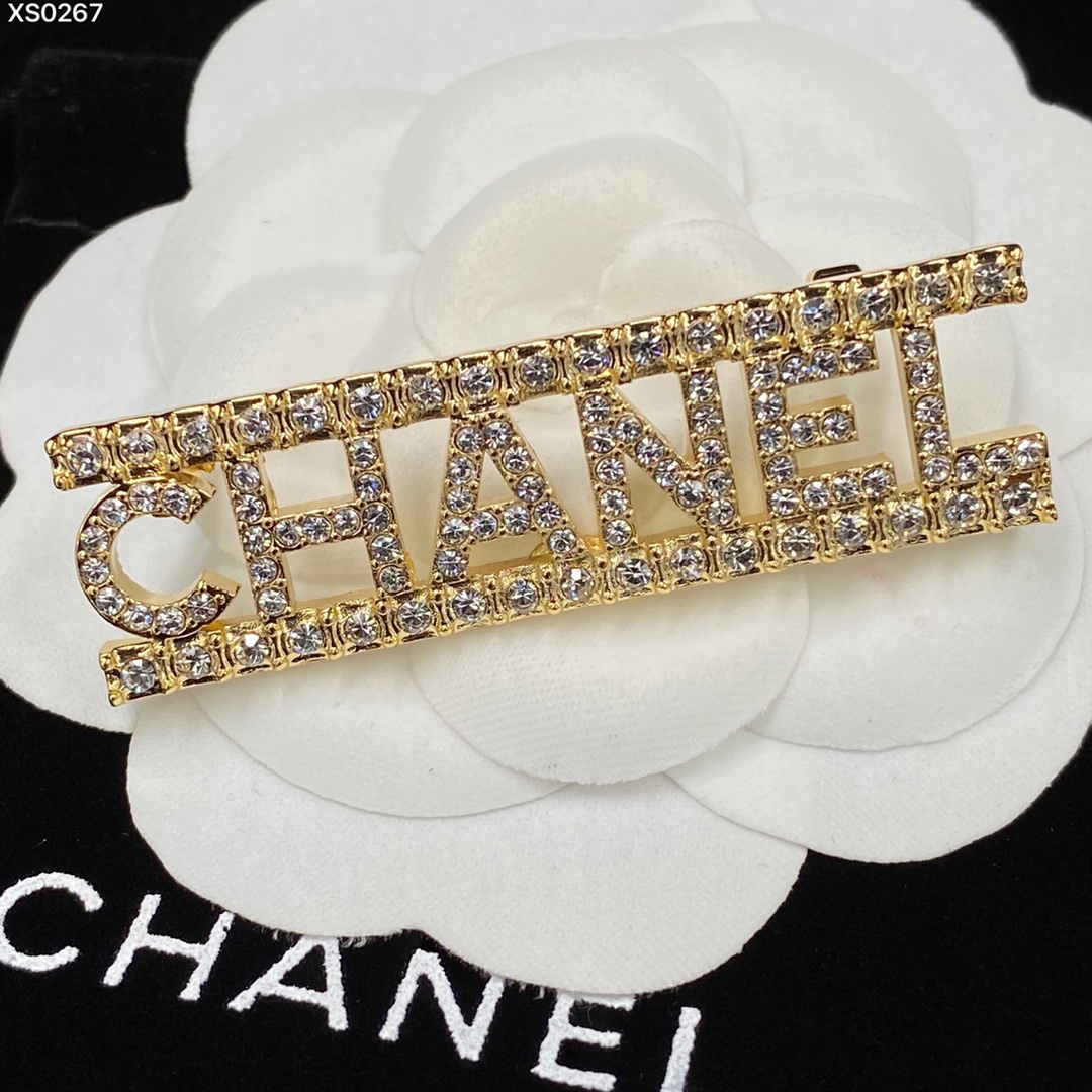 Chanel Monogram Letter Brooch - Original Replica Club