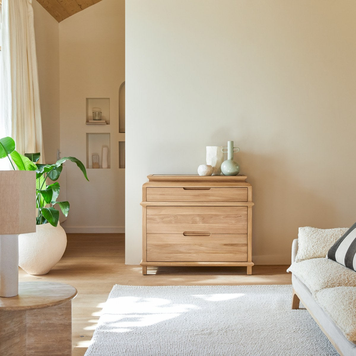 Tikamoon - Massief teakhouten commode