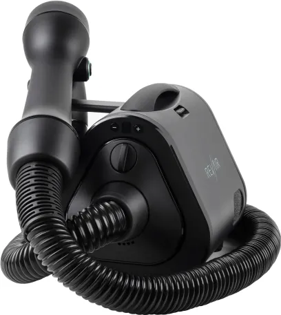 Reverse-Air Hair Dryer with Hair Clips – Black