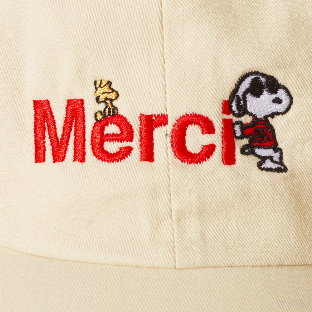 Peanuts x Merci - Casquette Merci - Ecru