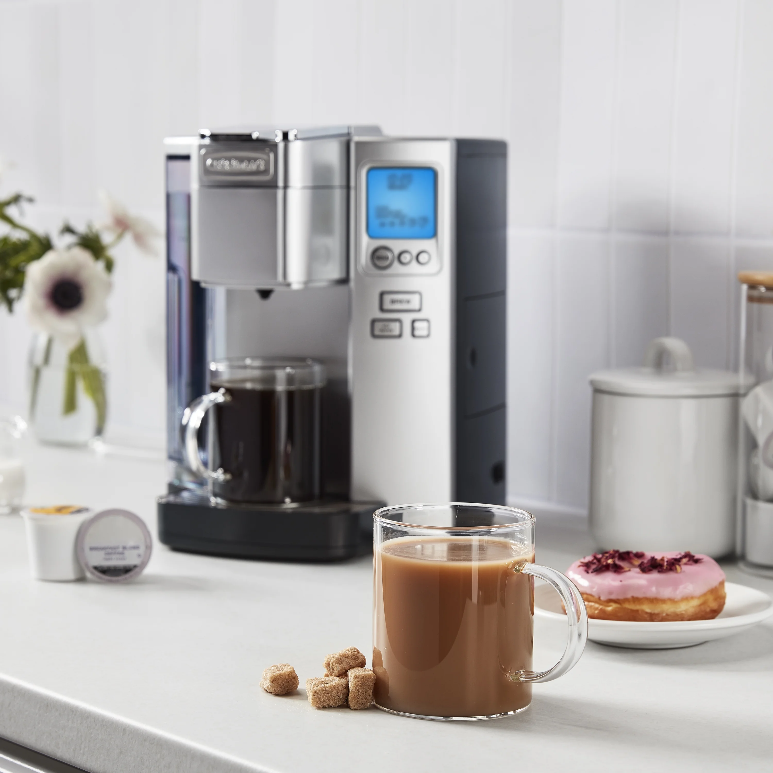 Cuisinart Premium Single Serve Brewer + Hot Water Coffee - Maker Combo