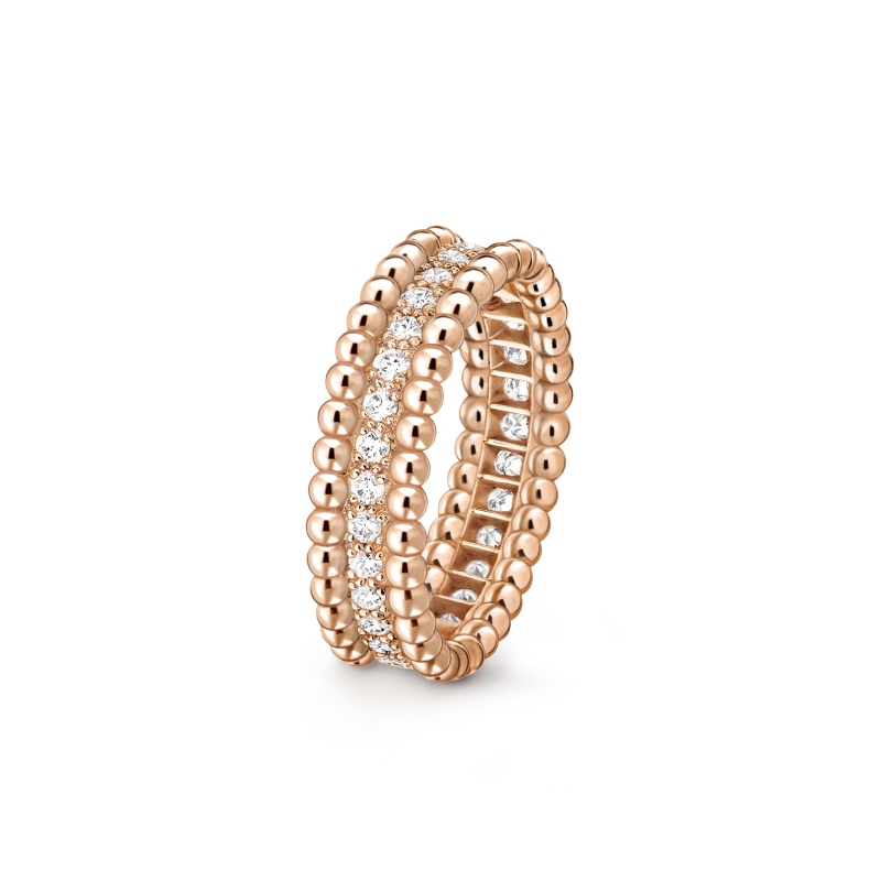 Replicate Perlée diamonds ring, 1 row(1:1 replica) - Original Replica Club