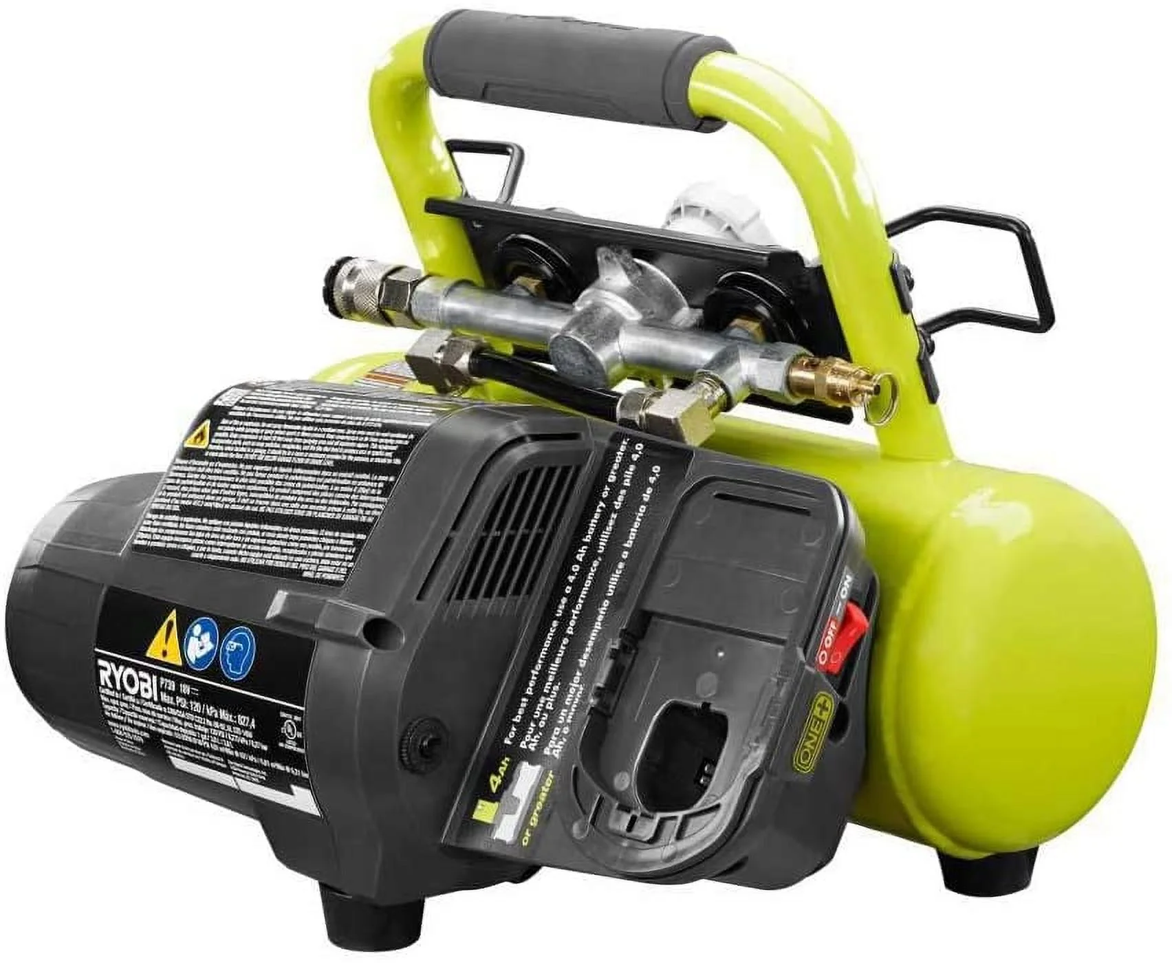 Ryobi 18-Volt ONE+ Cordless 1 Gal. Portable Air Compressor (Tool Only) - Image 3