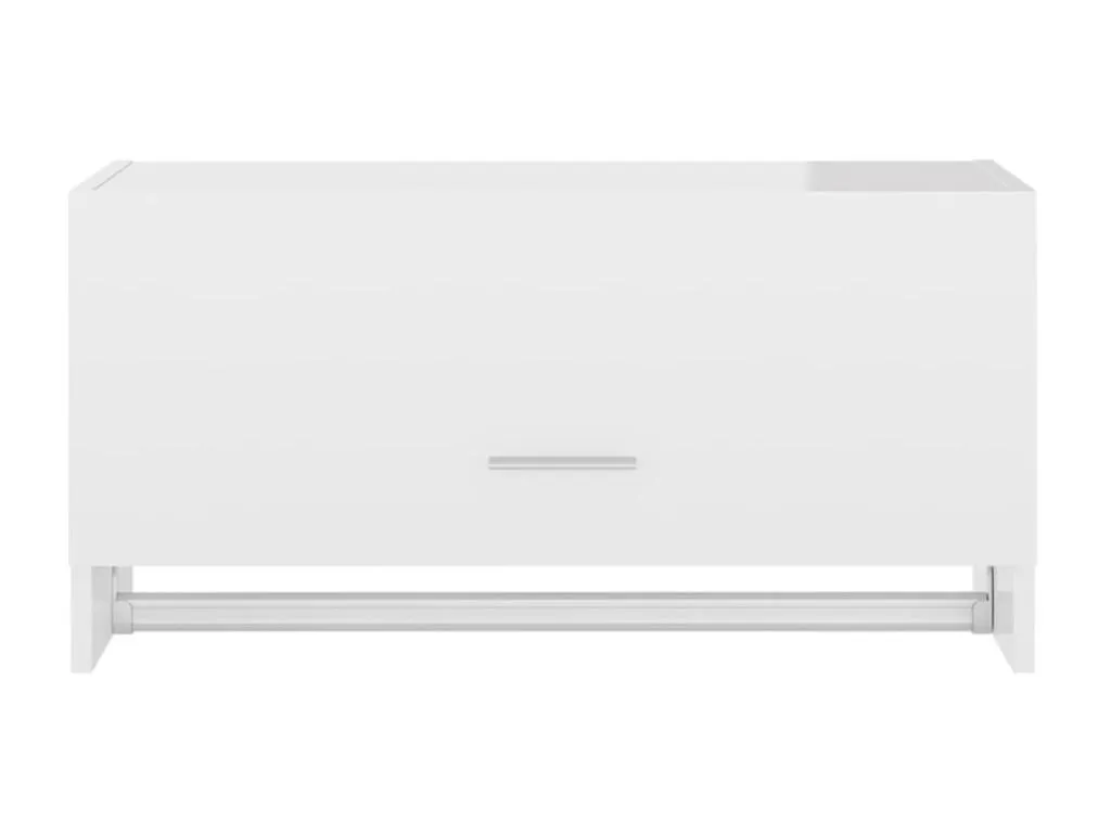 Armario de Boverdeco contrachapada blanco brillante 70x32.5x35 cm
