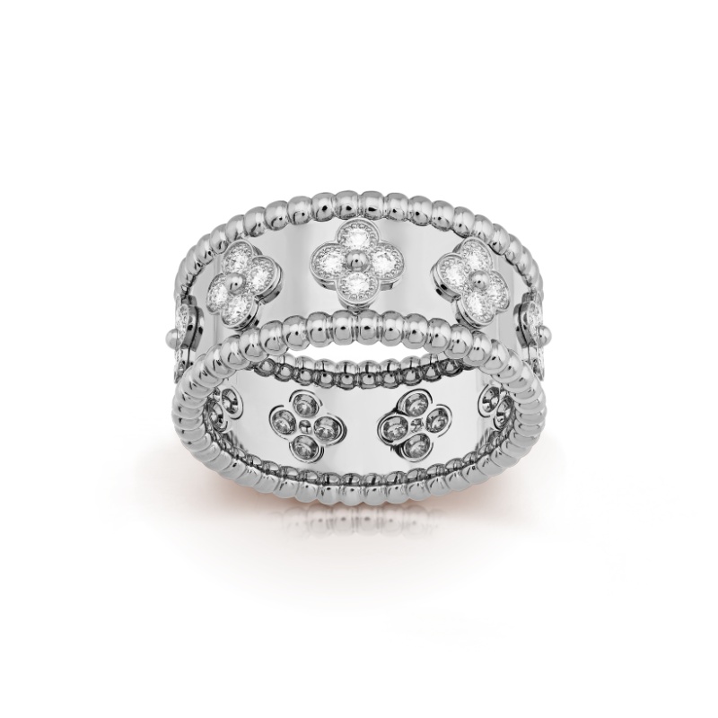 Replicate Perlée clovers ring, small model(1:1 replica) - Original Replica Club