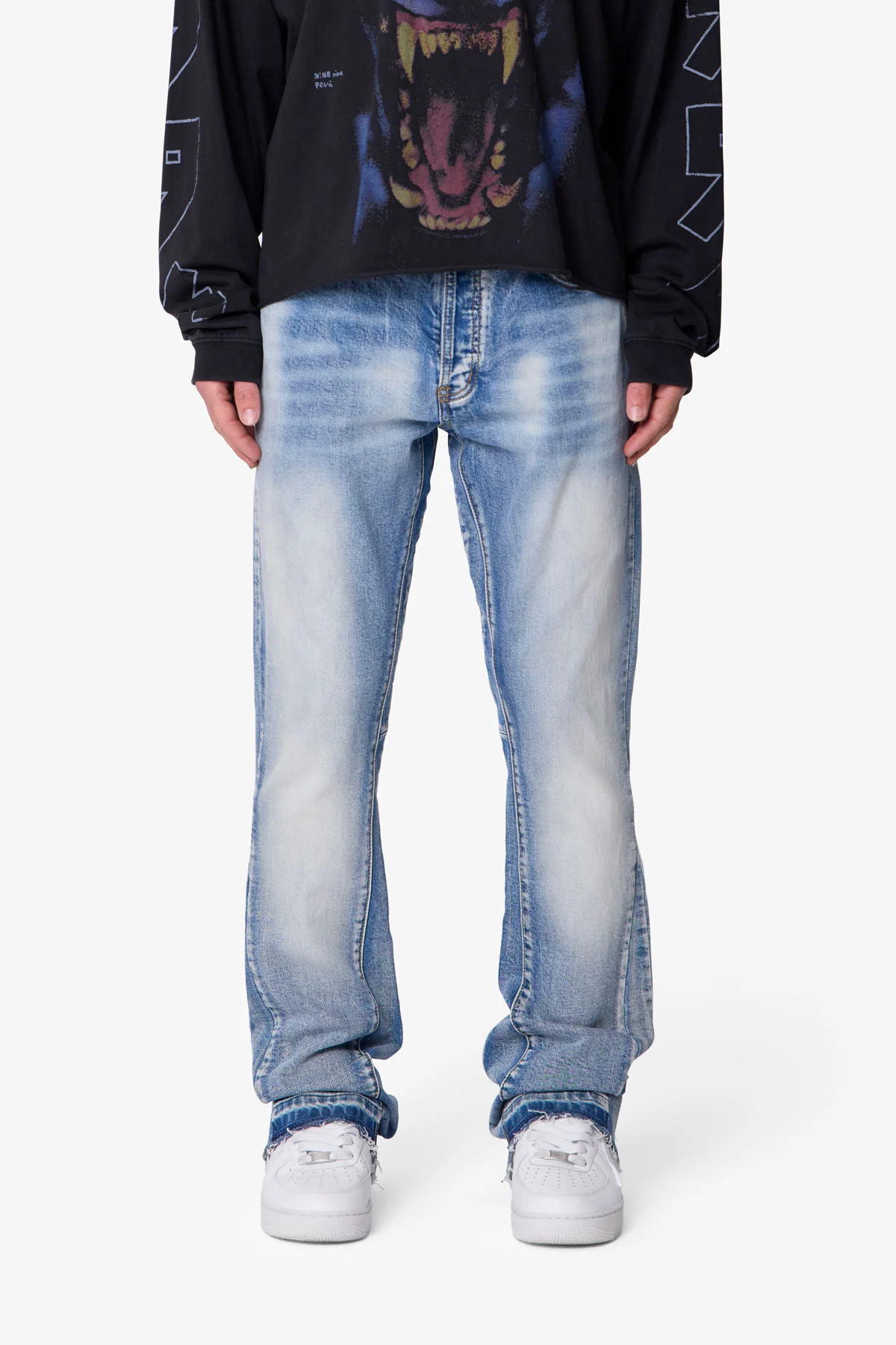B484 Flare Denim - Blue