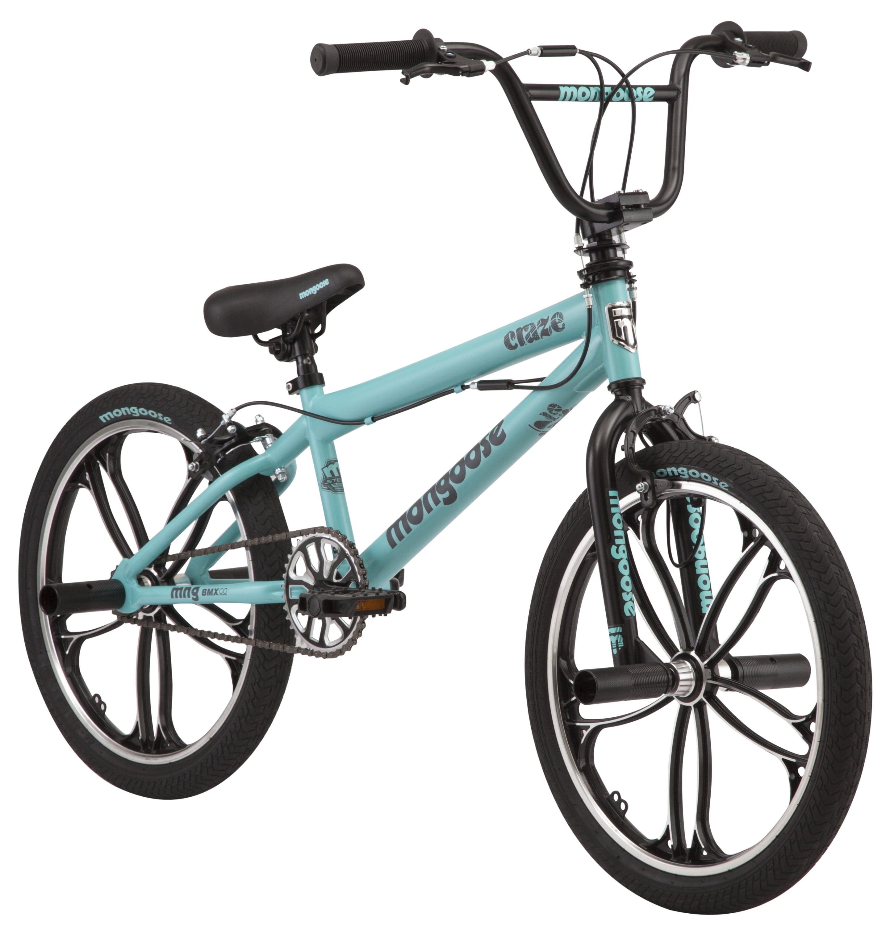 20 Craze BMX Kid's Bike. Ages 6+. Black Mint