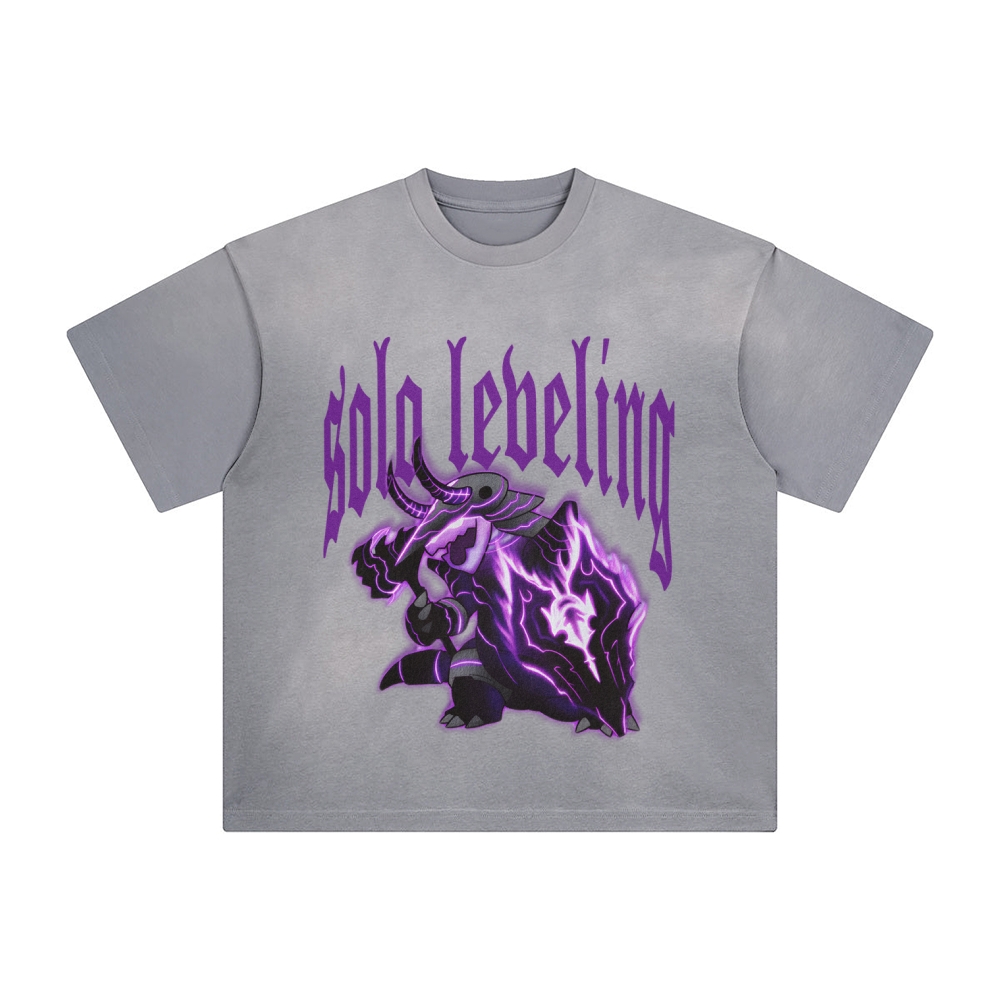 Unisex Anime Inspired Washed  Vintage T-Shirt
