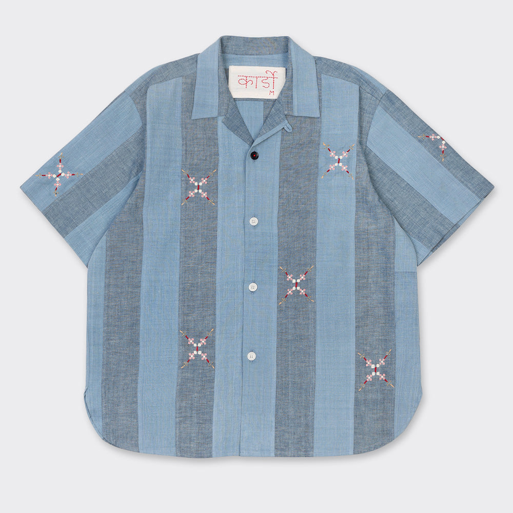 Kardo - Chemise Ronen - Bleu Mélange
