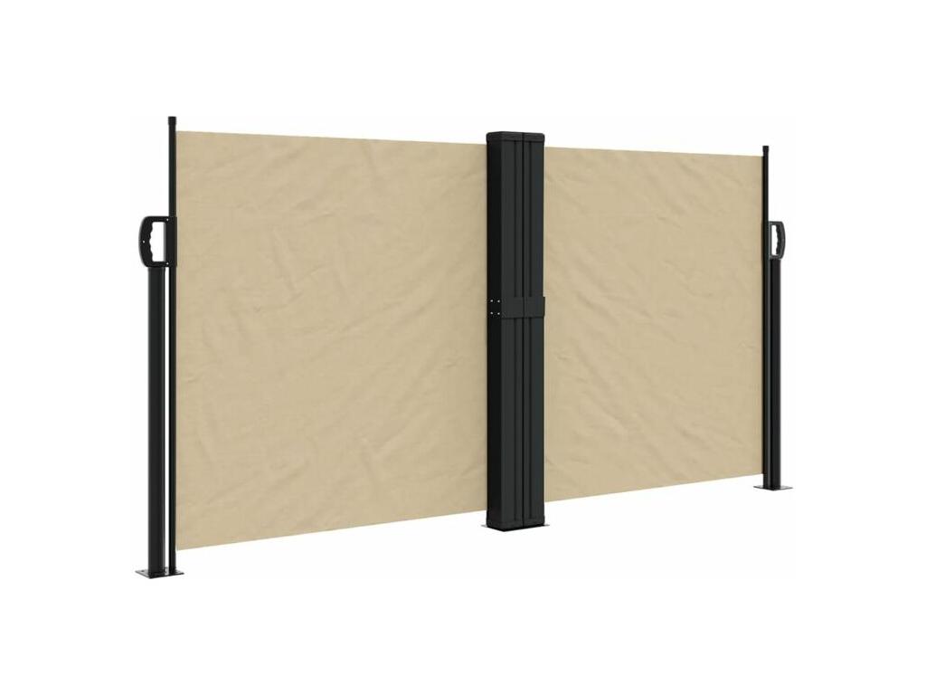Hogarlujo Toldo lateral retráctil beige 120x600 cm