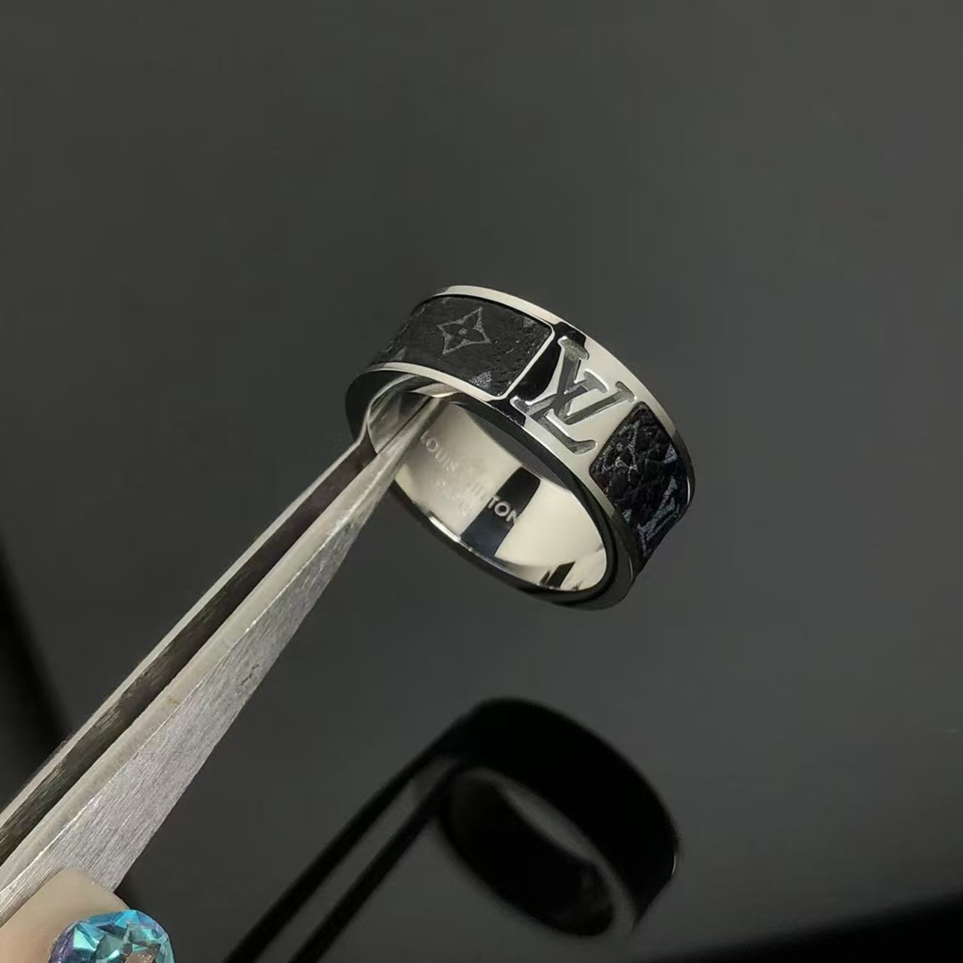 Louis Vuitton Black Leather Ring for Men - Original Replica Club
