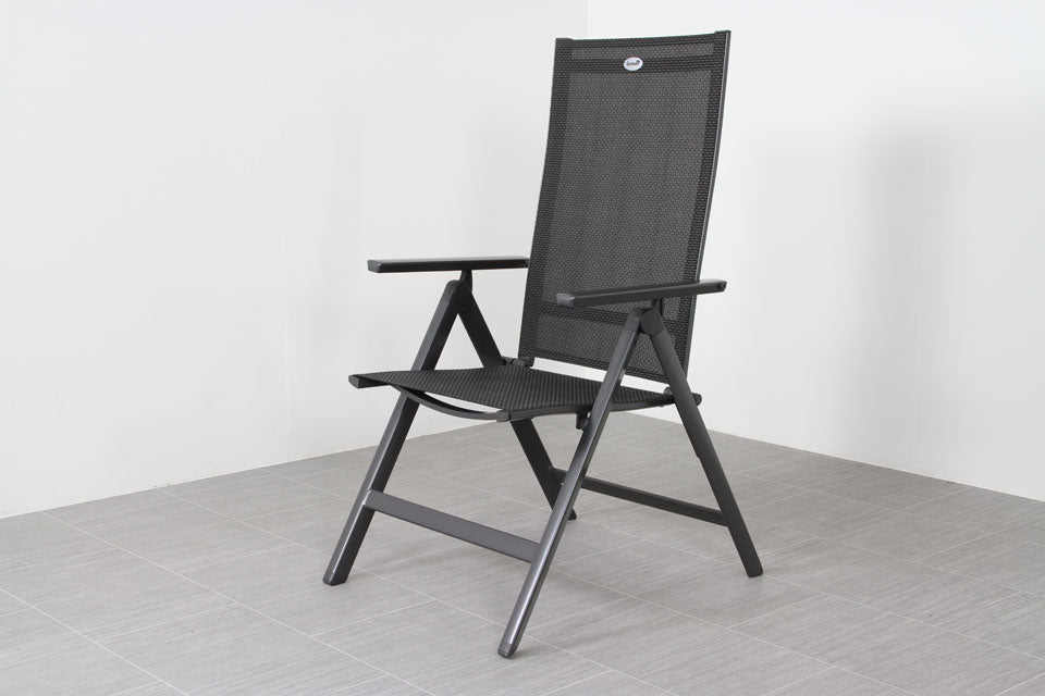 Hartman Napoli verstelbare tuinstoel - Antraciet