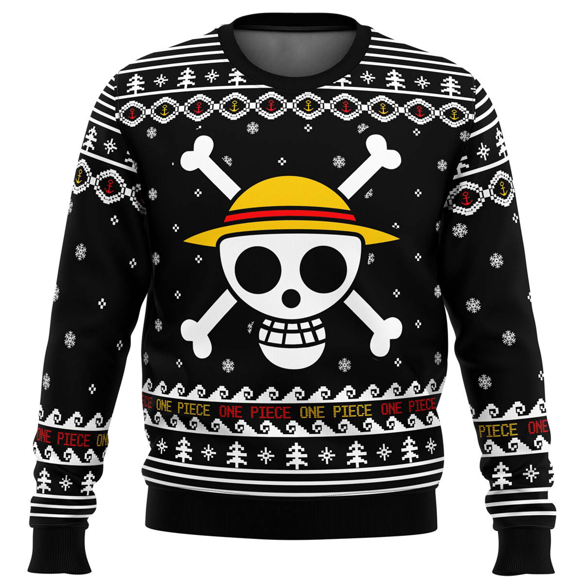 Unisex Anime Ugly Christmas Sweater TeeThreads Sustain the Scene with Custom Apparel