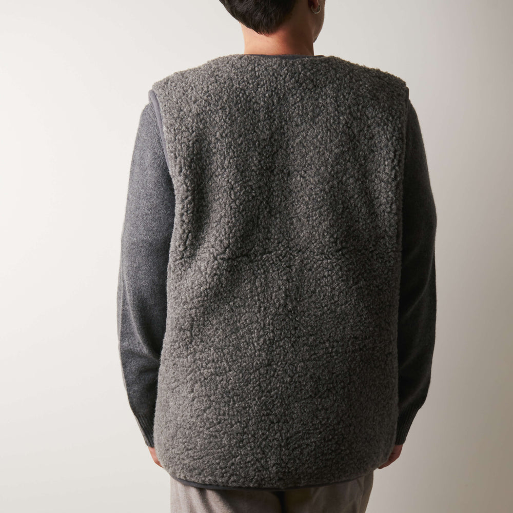 Direct Tannerie - Gilet Laine - Gris