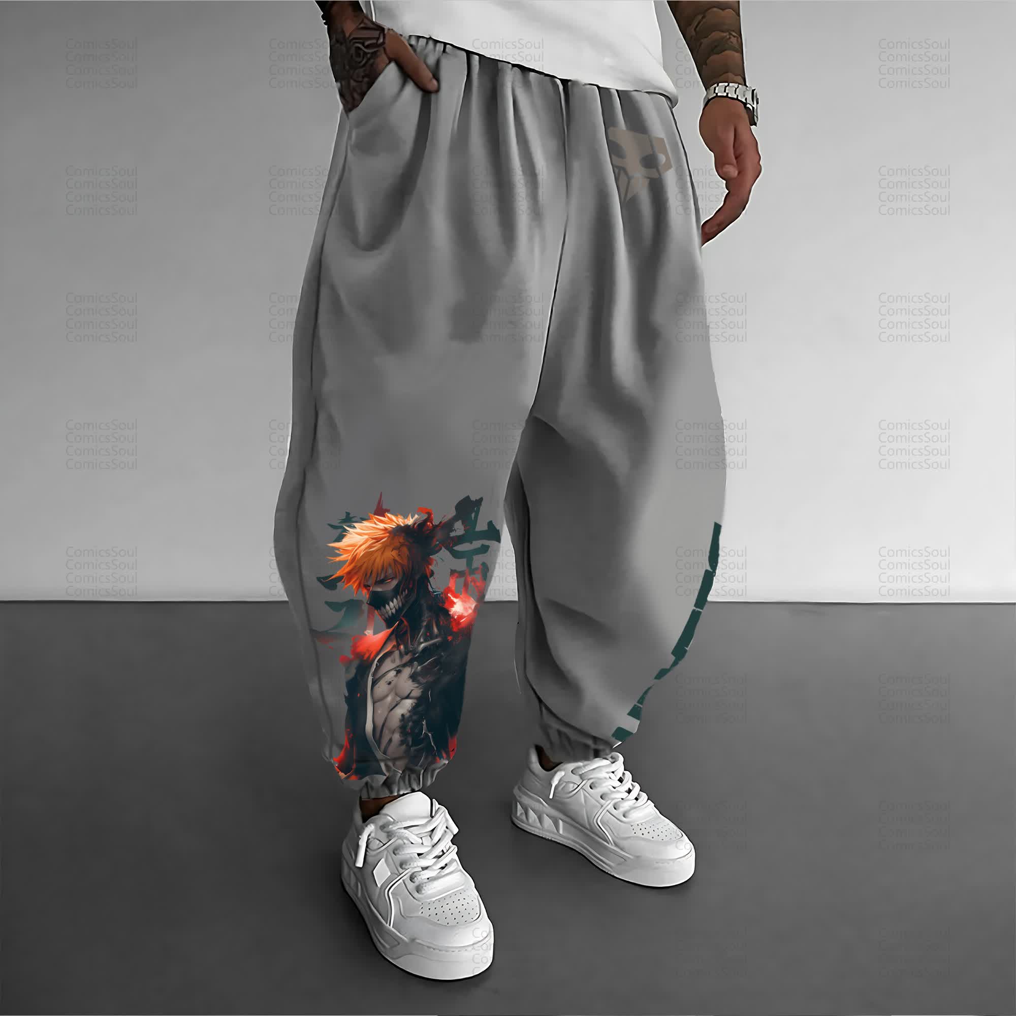 Unisex Anime Inspired Vintage Pants丨Comicssoul