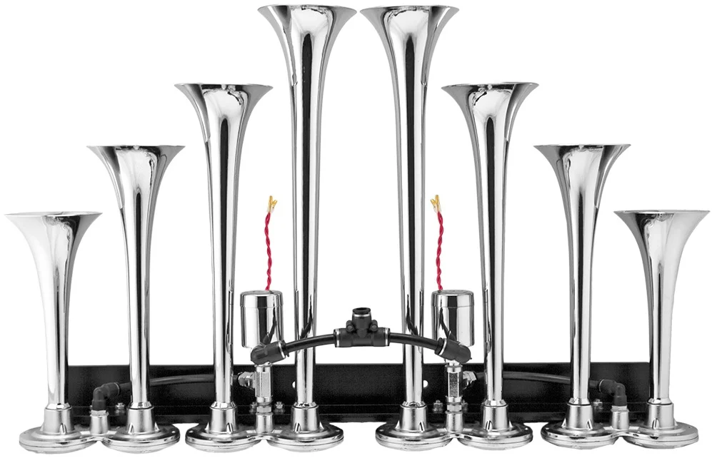 Vixen Horns OCTOPOD Train Horn Kit for Trucks/Car/Semi. Complete Onboard System- 200psi Air Compressor, 3 Gallon Tank, 8 Trumpets. Super Loud dB. Fits Vehicles like Pickup/Jeep/RV 12v VXO8330/8124XC - Image 6