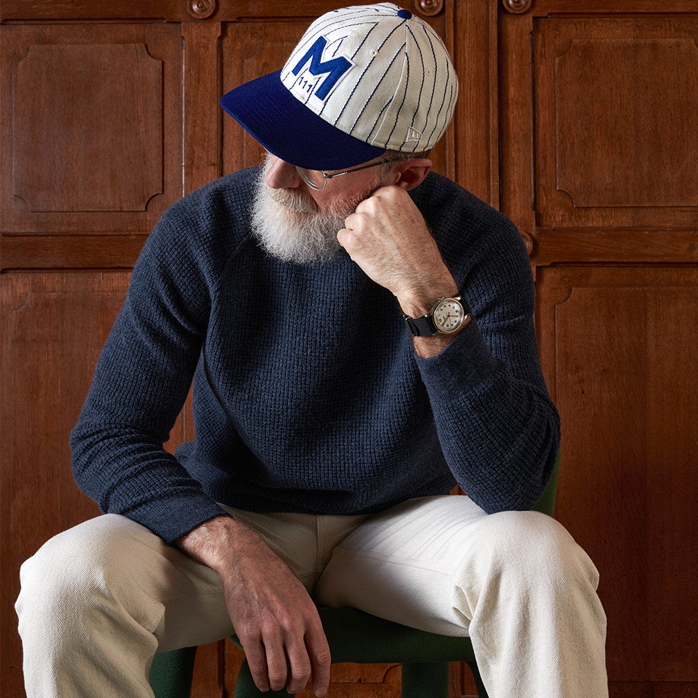 Merci  Pull en laine  Bleu