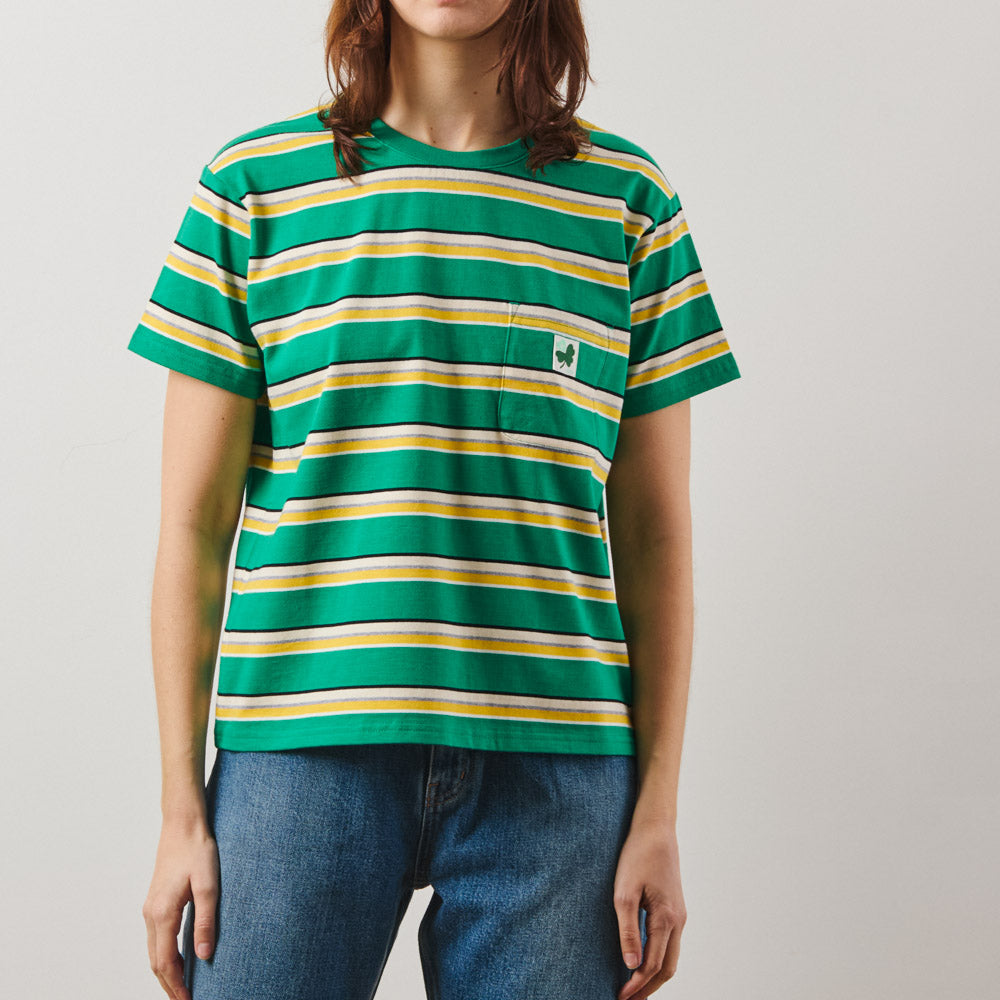 Merci - T-Shirt Lola Stripes - Vert