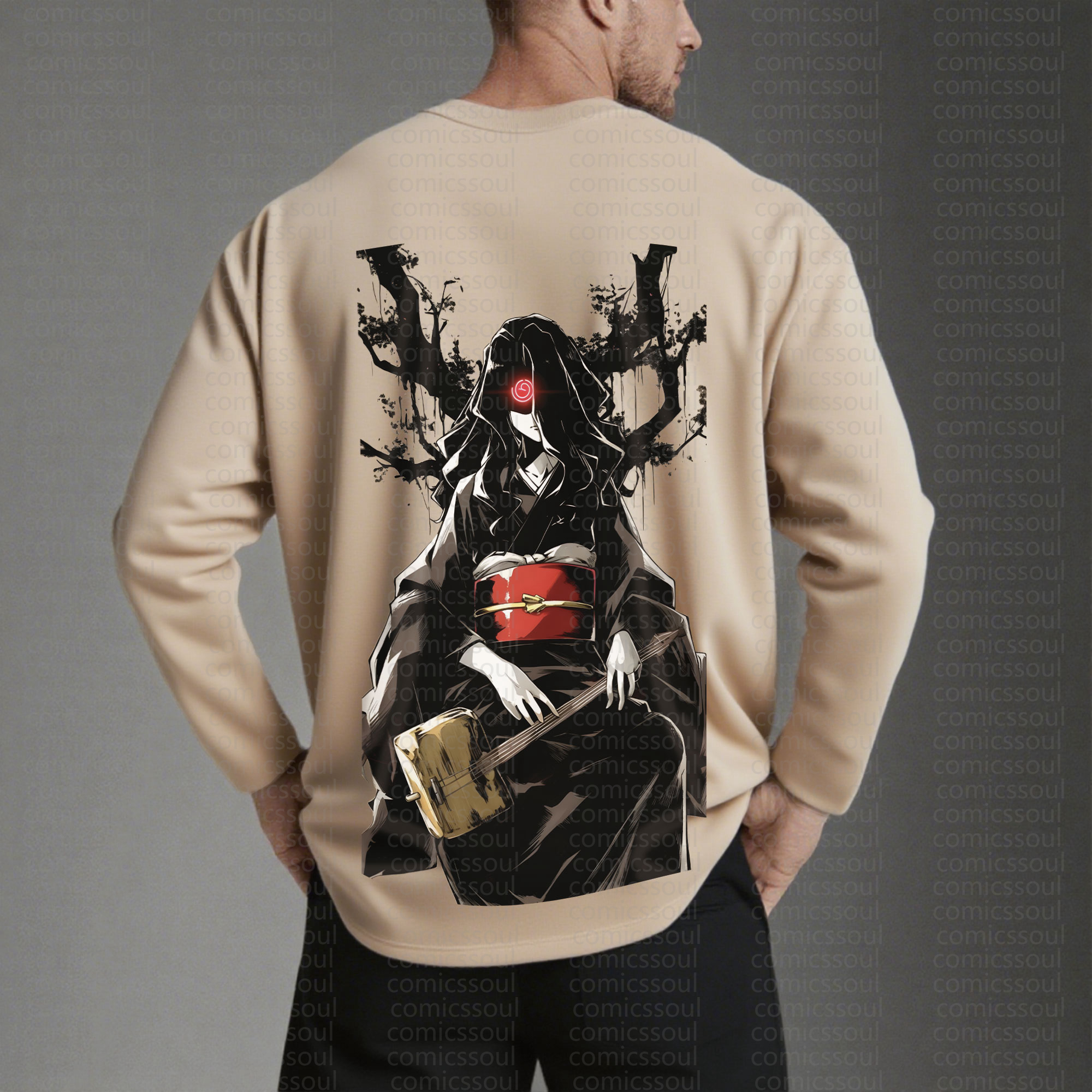 Unisex “Comicssoul” Anime Graphic Streetwear Vintage Long-Sleeved T-shirt