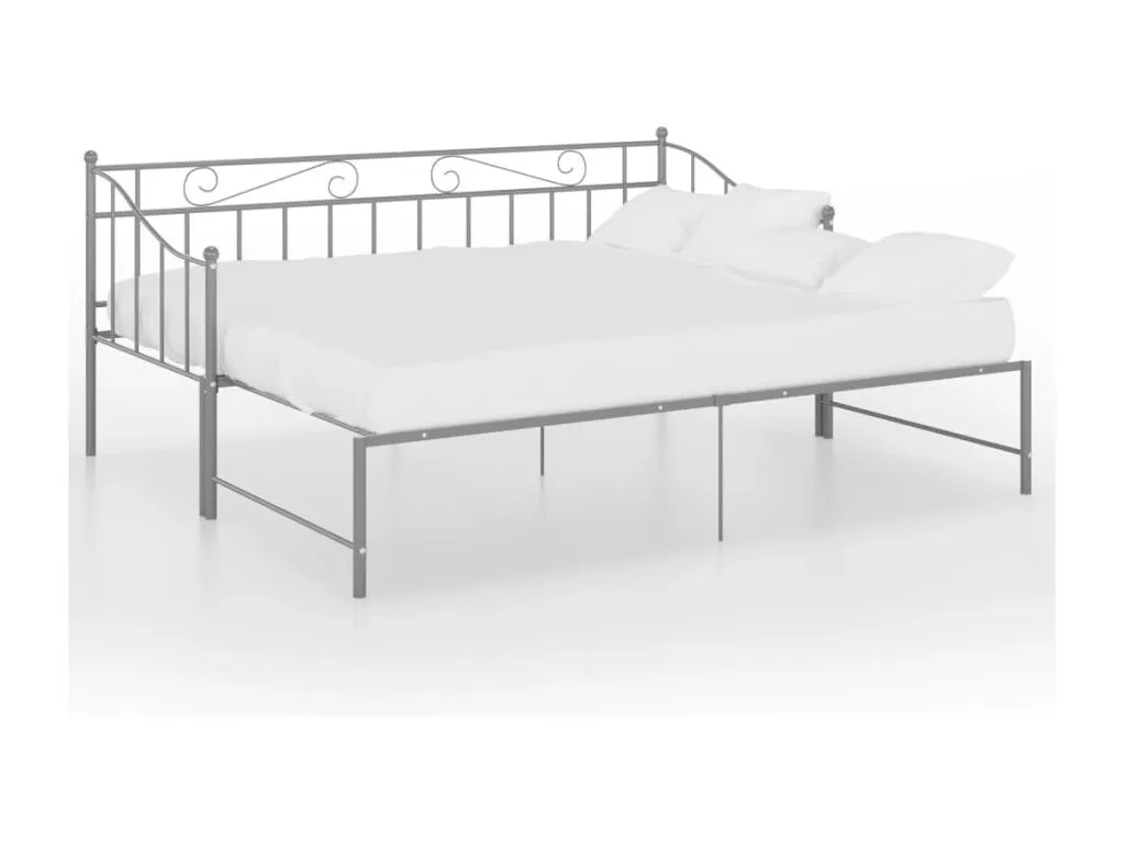 Estructura de sofá cama extraíble de Vivircalido gris 90x200 cm jjba24664
