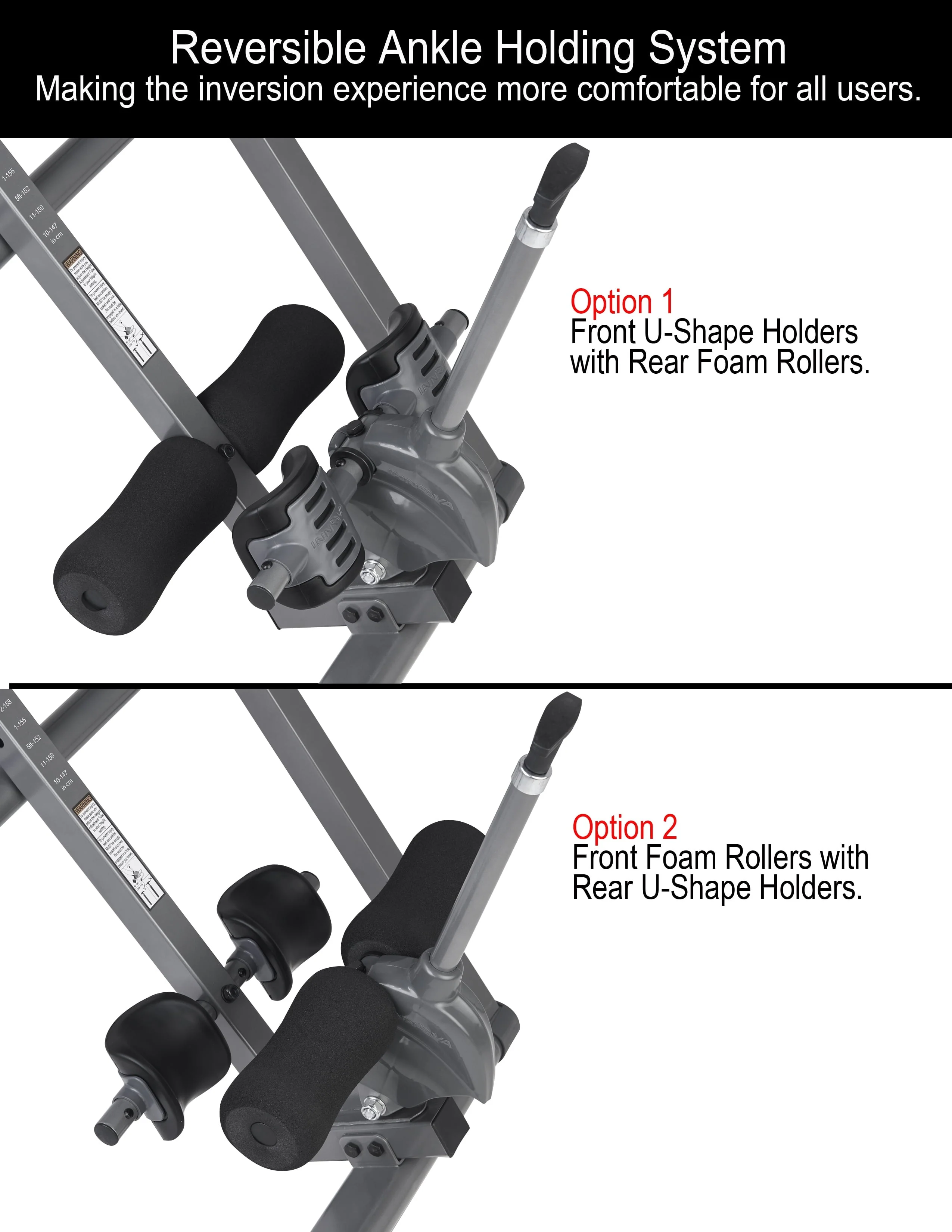 Innova ITM5950 Advanced Heat and Massage Therapeutic Inversion Table, , 300 lb Max Weight Capacity - Image 6