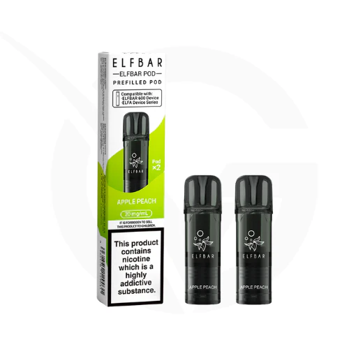 elfbar apple peach pod ELFA by Elfbar - Apple Peach - Pod main image 1