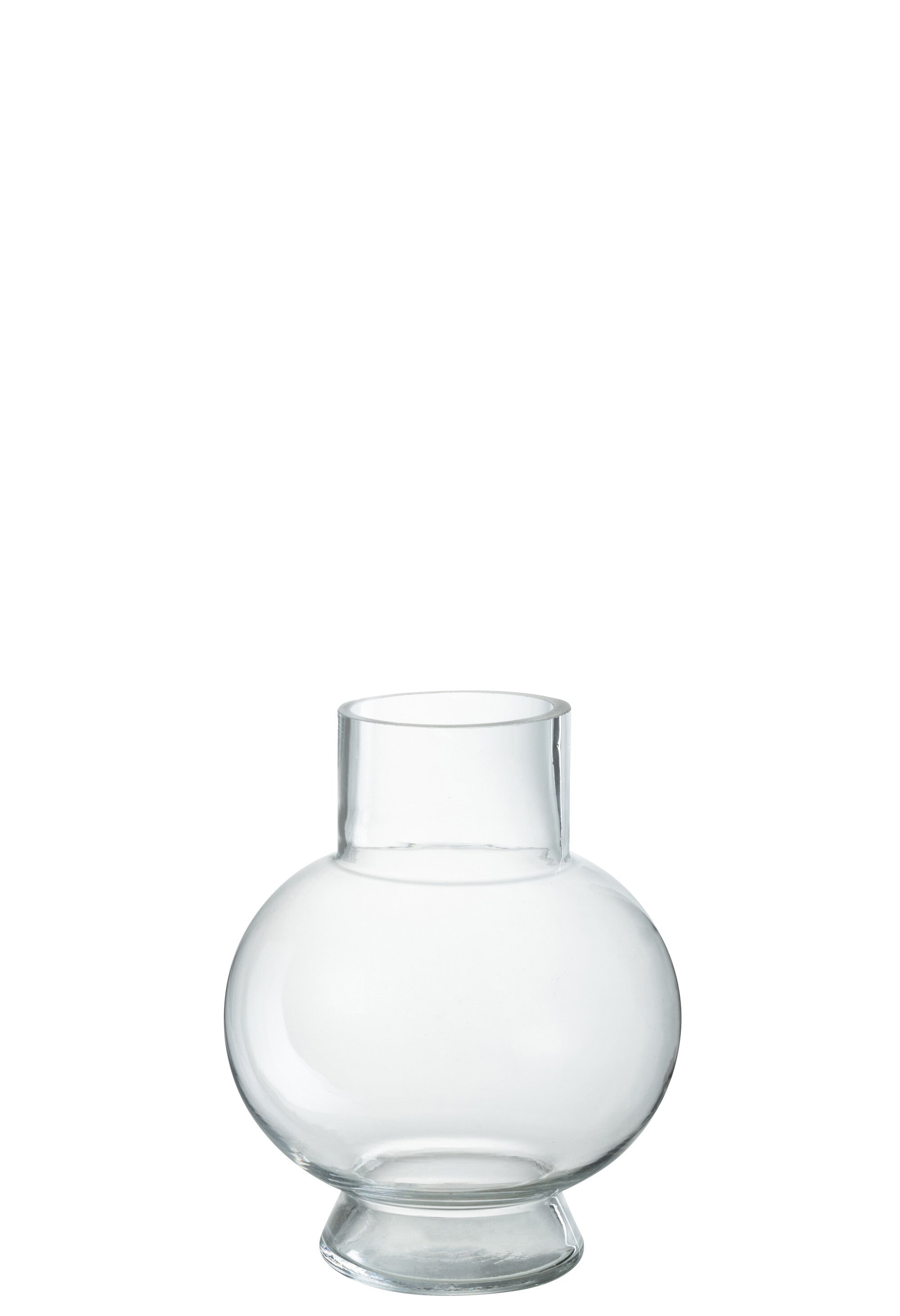 J-Line vaas Bol - glas - transparant - small - Ø 18 cm