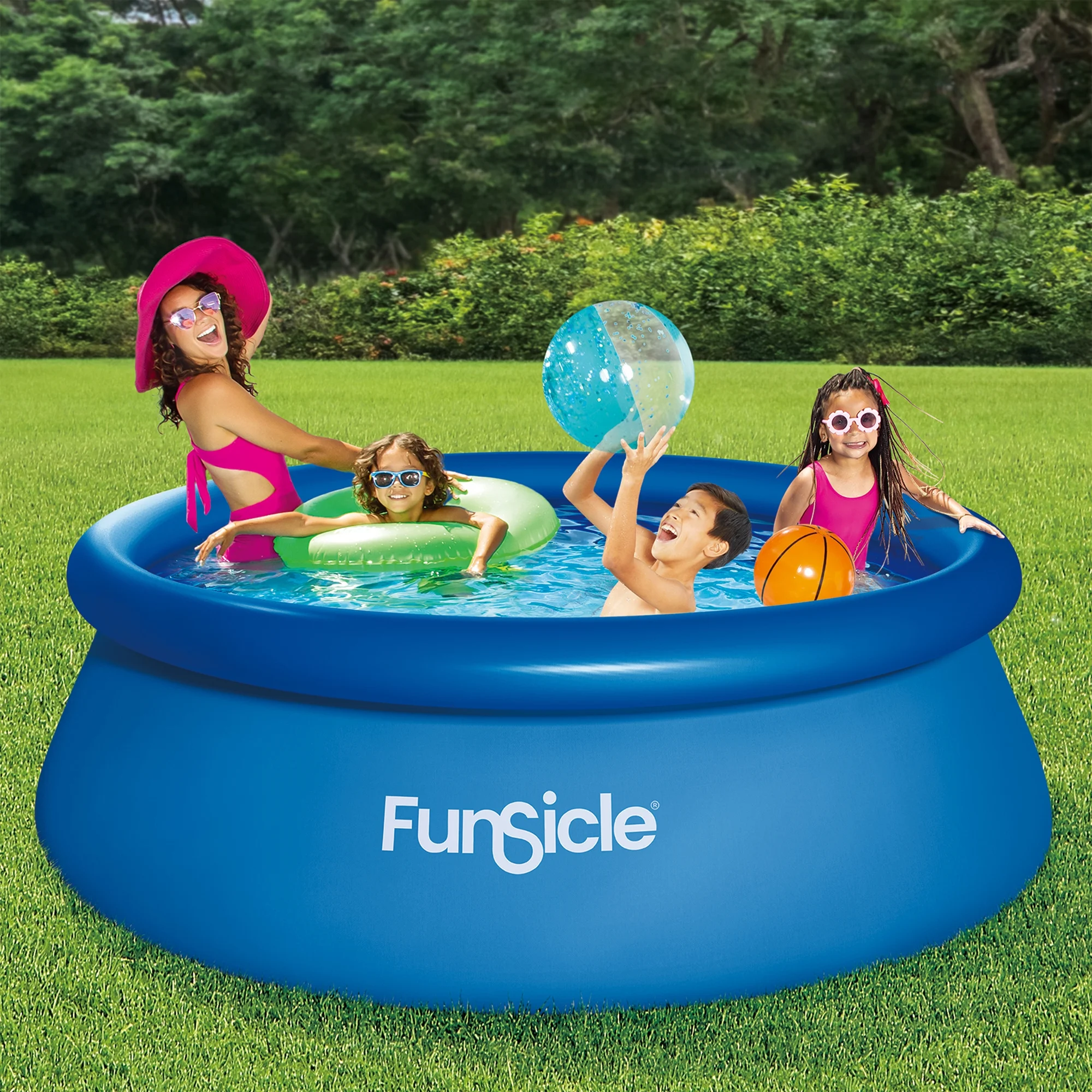 Funsicle 8 ft QuickSet Above Ground Swimming Pool, Round, Age 6 & up - Image 2