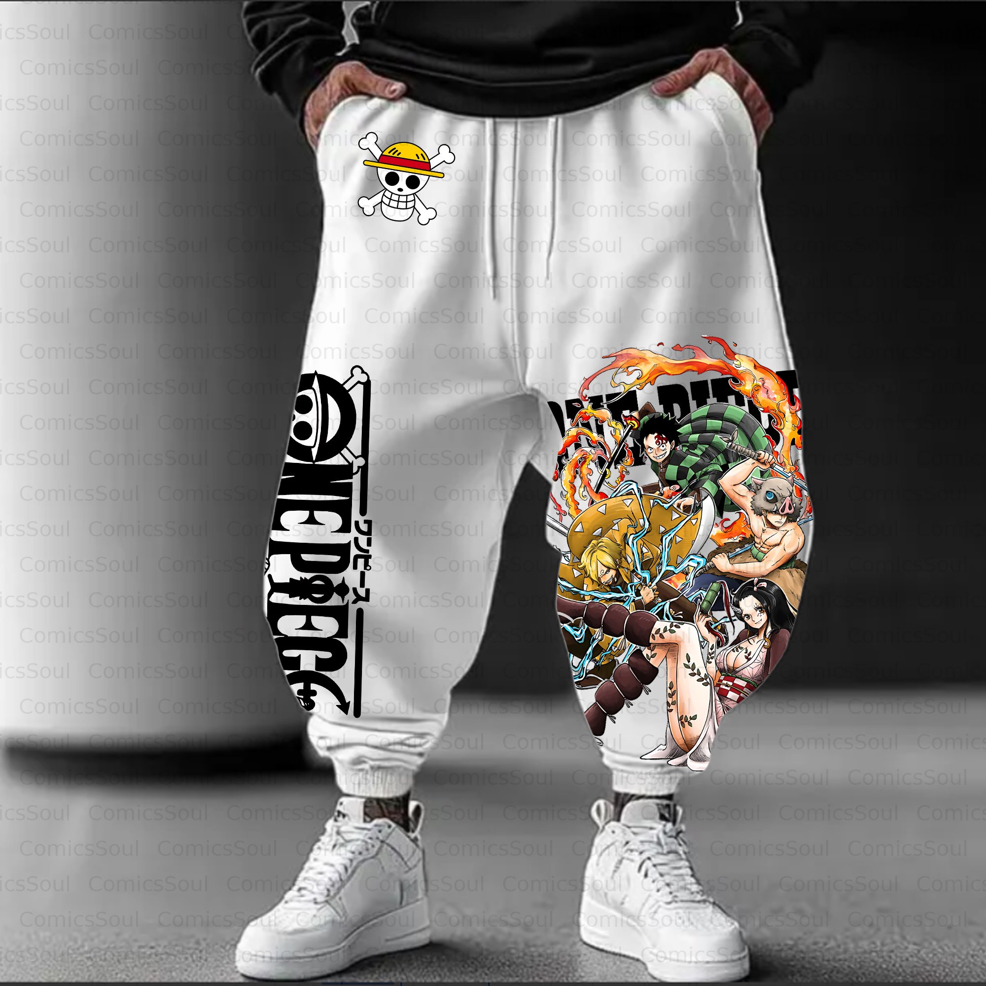 Unisex Casual Anime Streetwear Pant