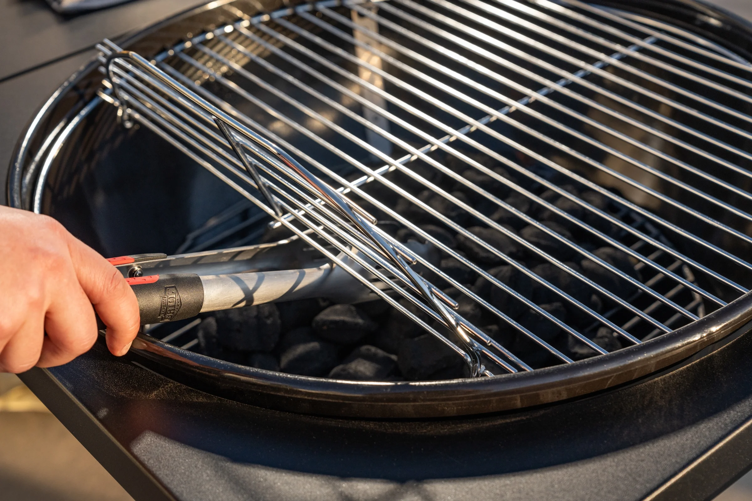 Expert Grill Kettle Cart with Pizza Accessories and Warming Rack