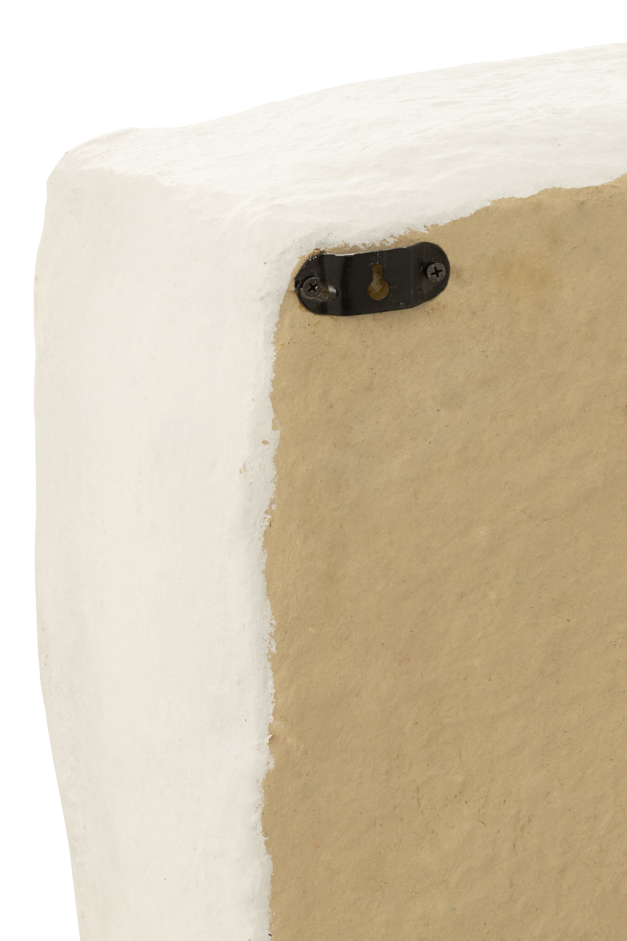 J-Line wandrek Flint - papier maché - wit - large