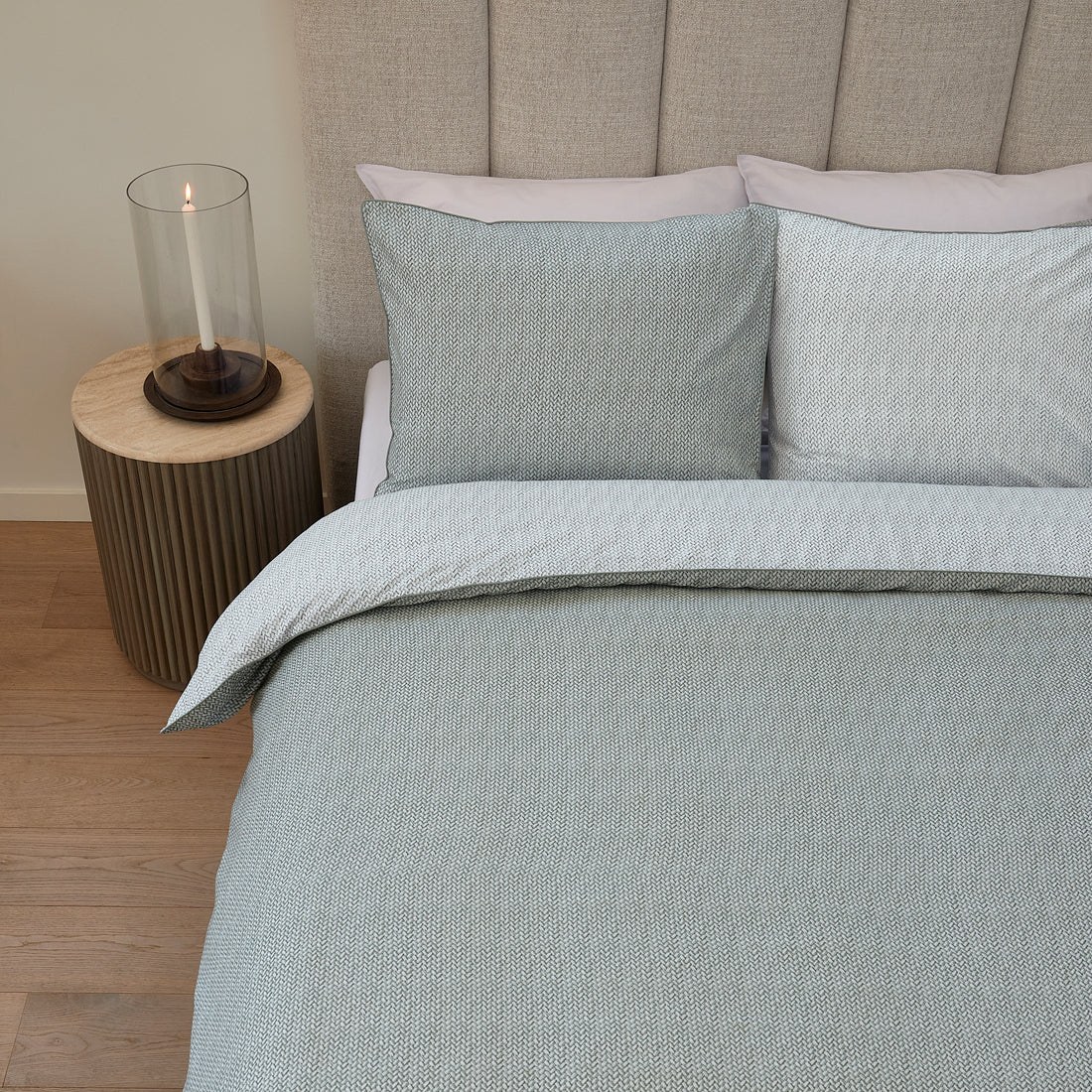 Riviera Maison - RM Twisted grey green 140x200 220 - Groen