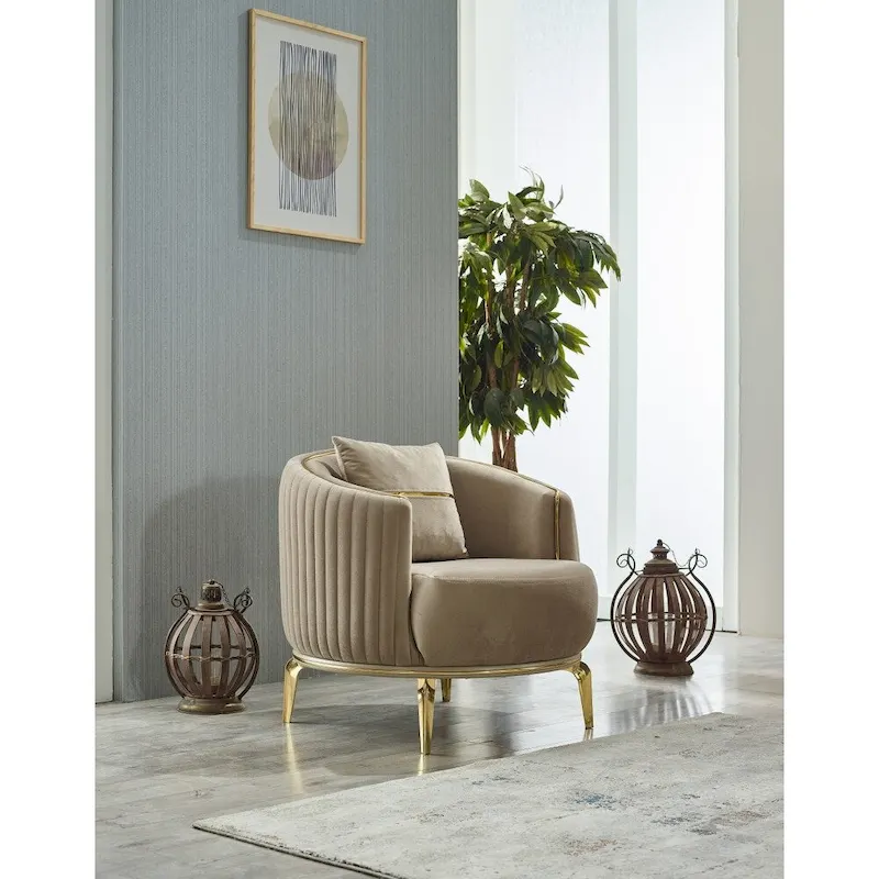 Arianna 4-Piece Living Room Set: Two Sofas and Two Chairs