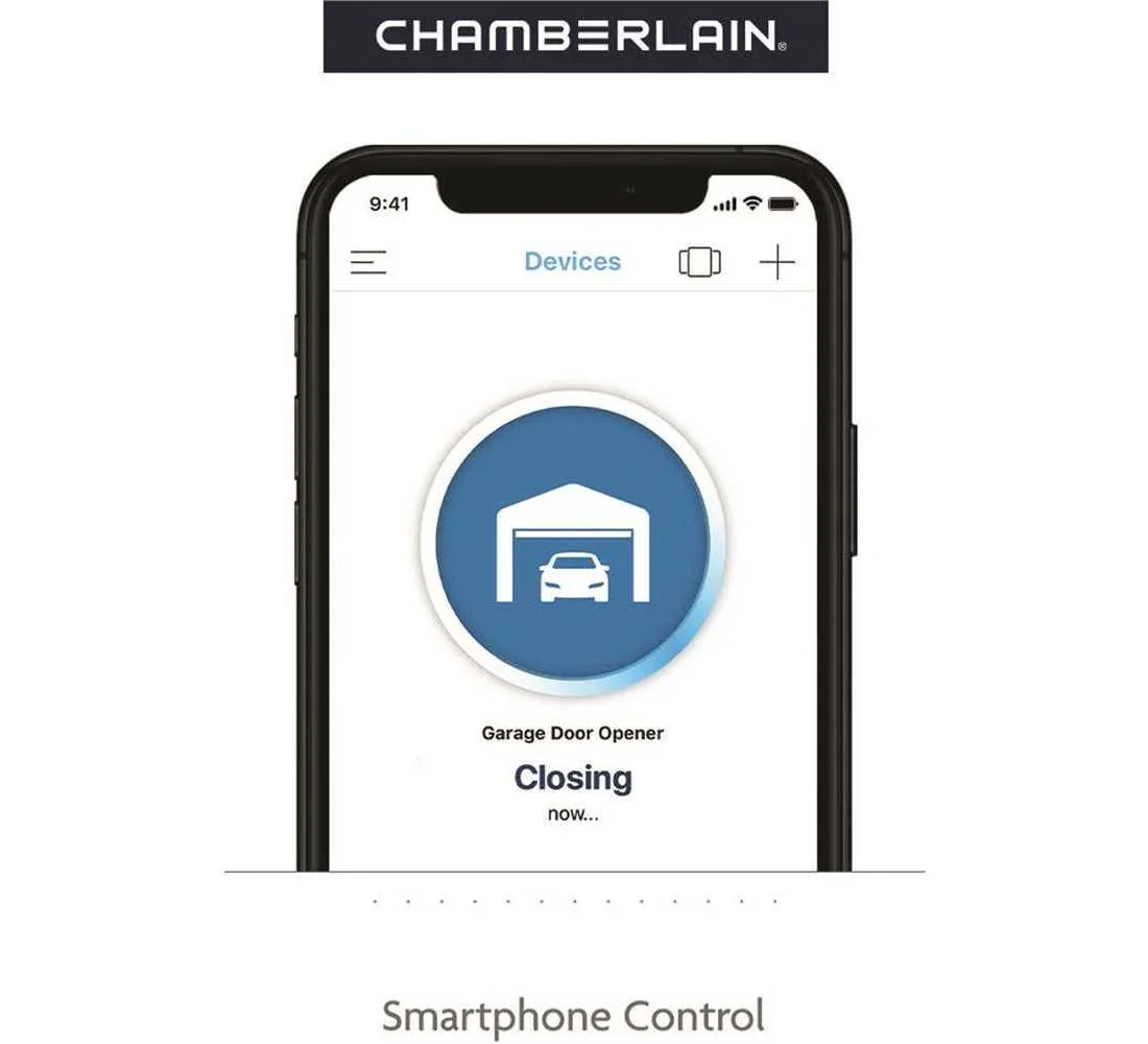 Chamberlain 0.5 HP Chain Drive Smart Garage Door Opener With 7 ft Rail - C2212T - Image 2 Chamberlain 0.5 HP Chain Drive Smart Garage Door Opener With 7 ft Rail - C2212T - Image 2