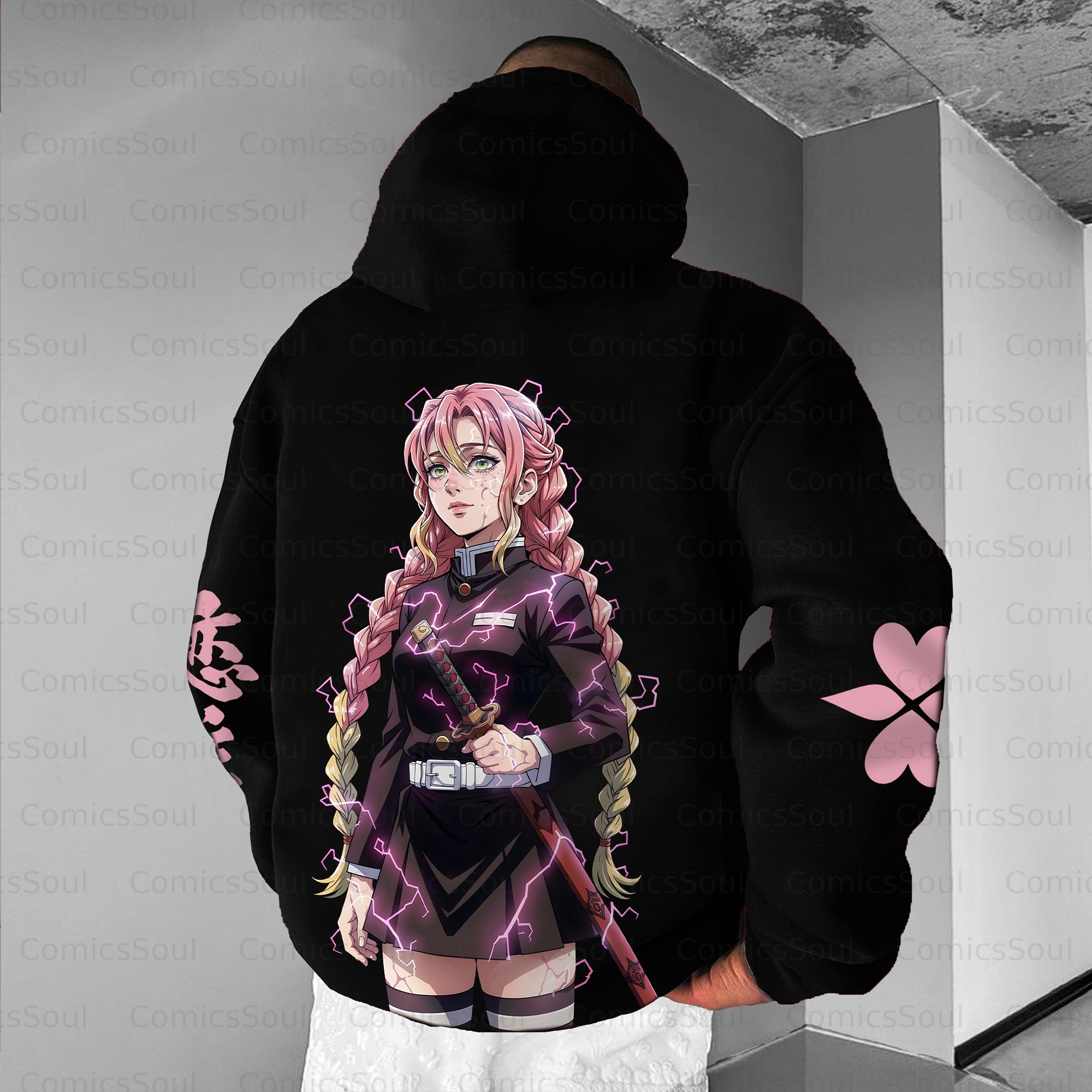 Unisex Anime Graphic Streetwear Vintage Plush Hoodie| KNY