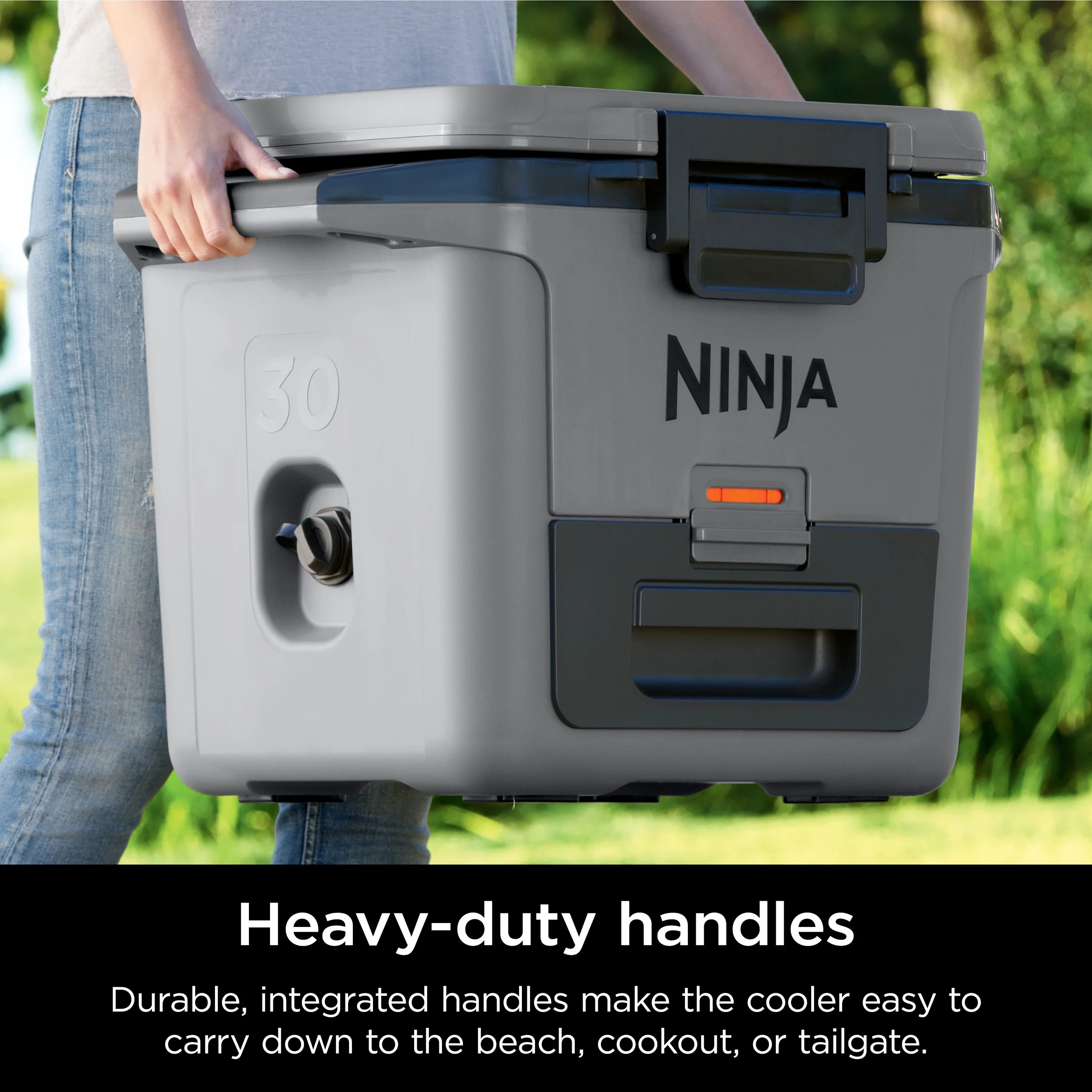 Ninja FrostVault 30qt Hard Cooler with Dry Zone, Ice Chest Cooler, White, FB131WH - Image 16