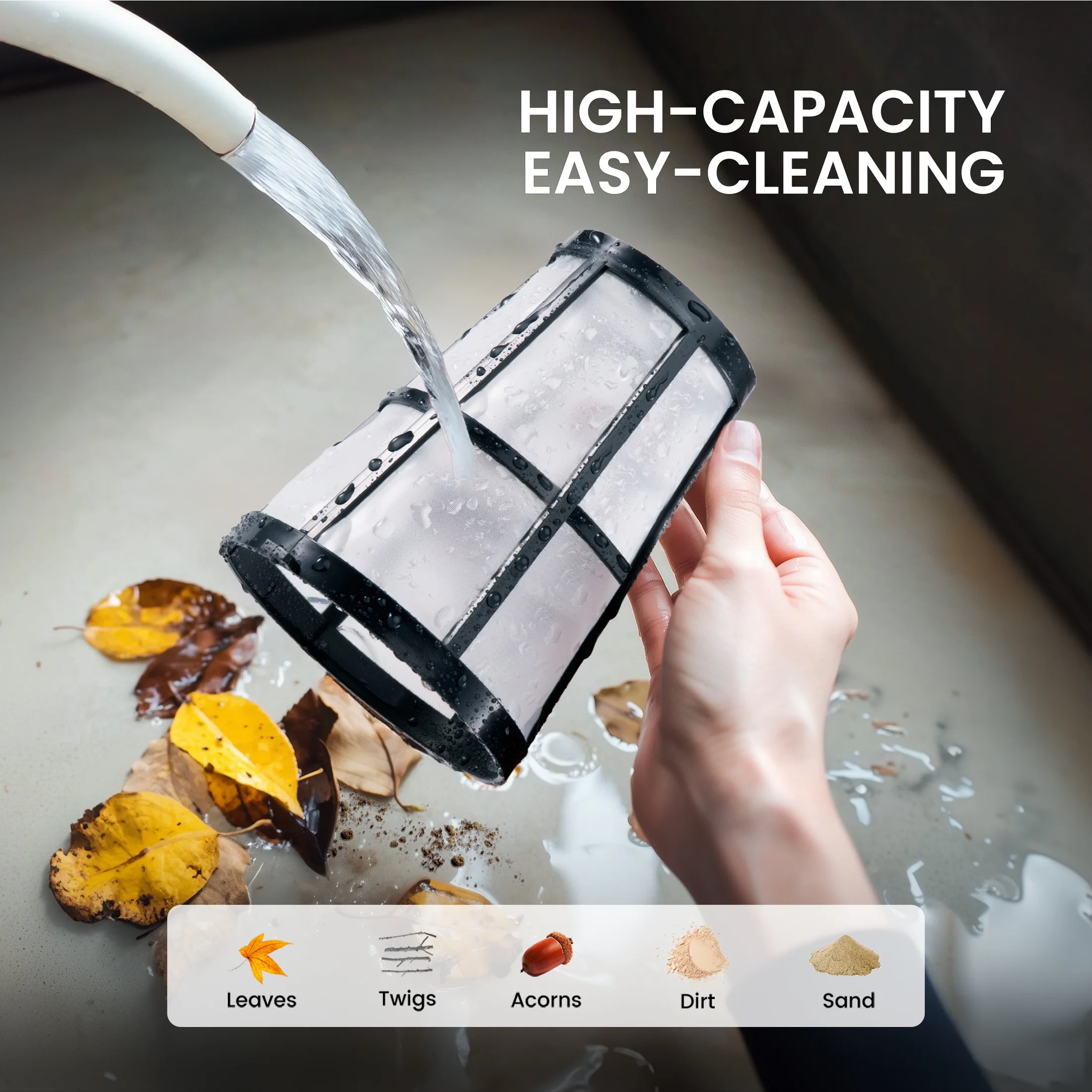 Cordless Pool Vacuum Cleaner, Handheld Pool Vacuum with 80-Minute Runtime for Above & In-Ground Pools, Spas and Hot Tubs, Strong Suction Power, Fast Charging - Image 6