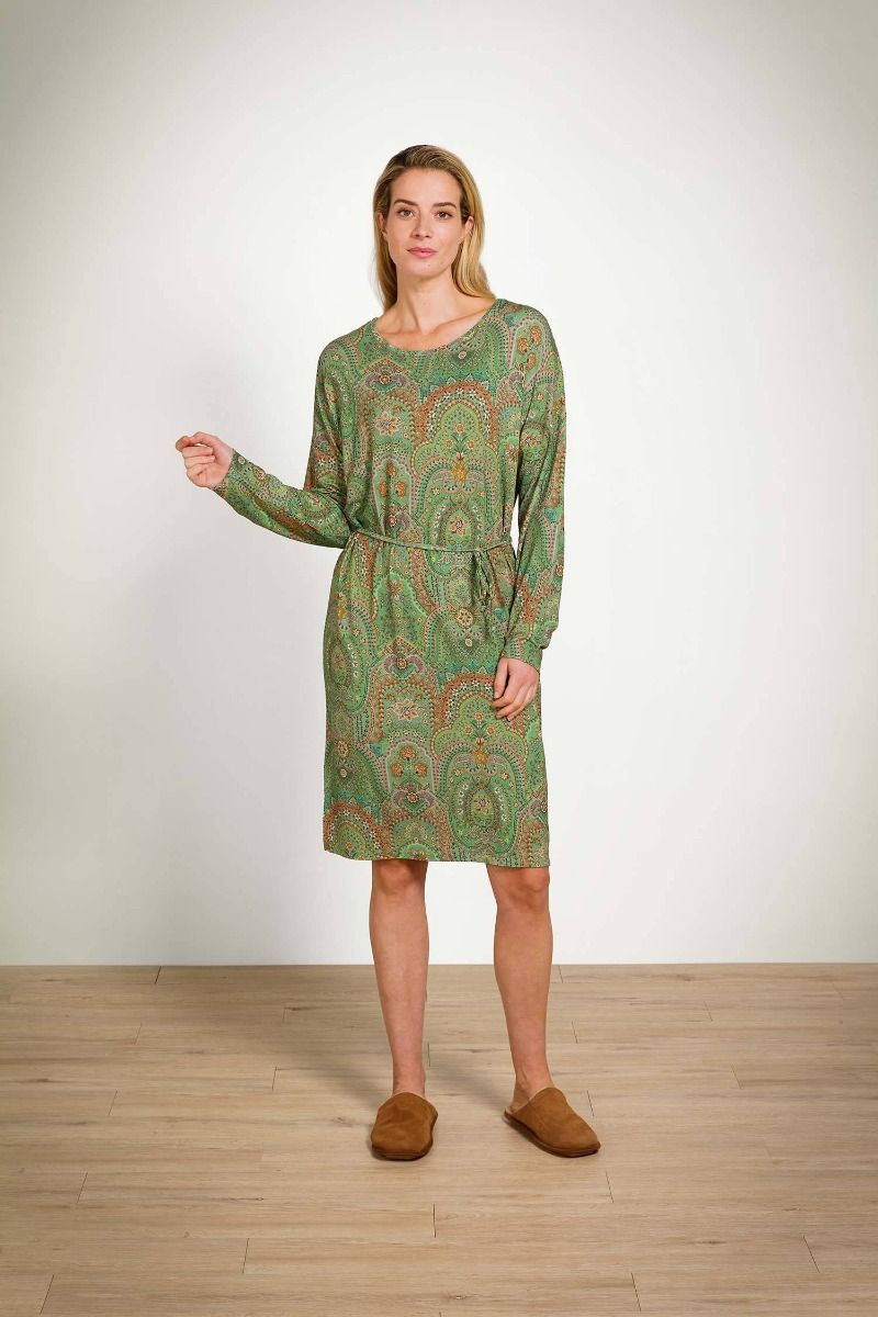 Dido Long Sleeve Nightdress Jabali Green