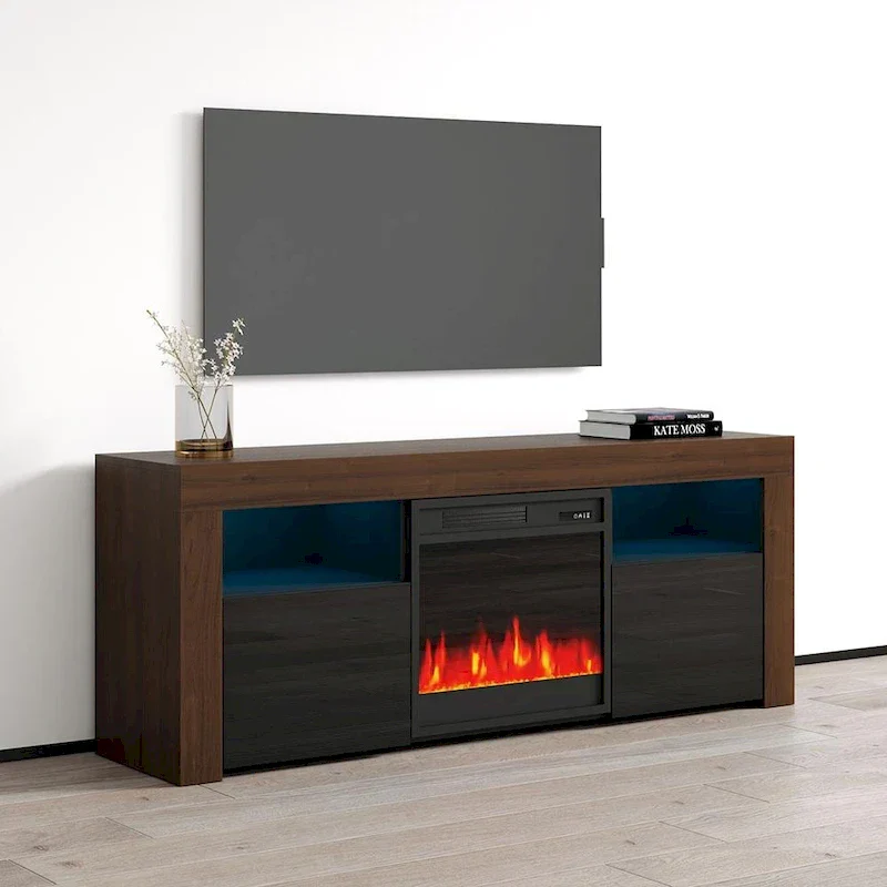 Copper Grove Qorasuv 58-Inch Electric Fireplace TV Stand