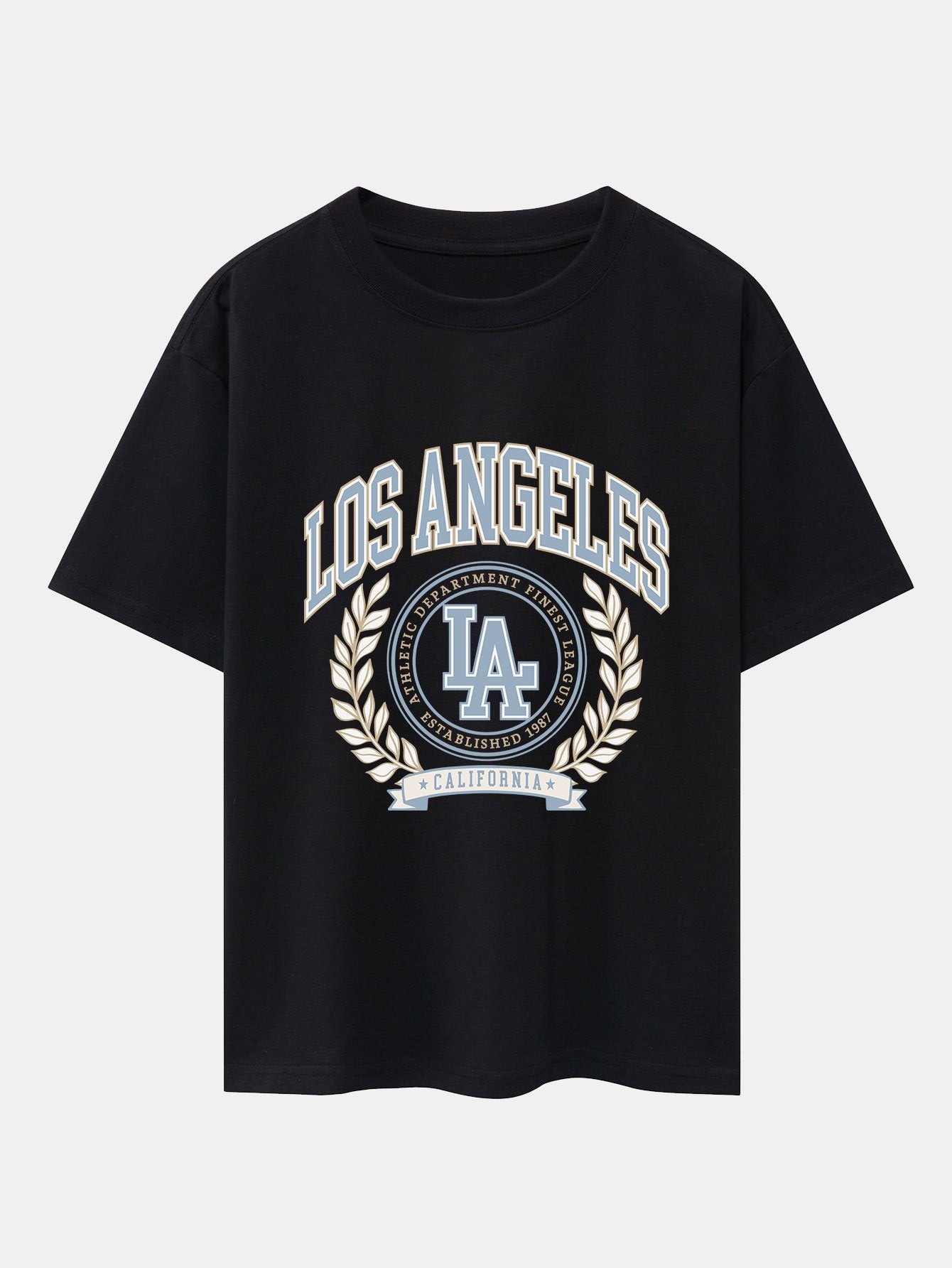 Los Angeles Varsity Print Heavy Weight Oversize T-Shirt