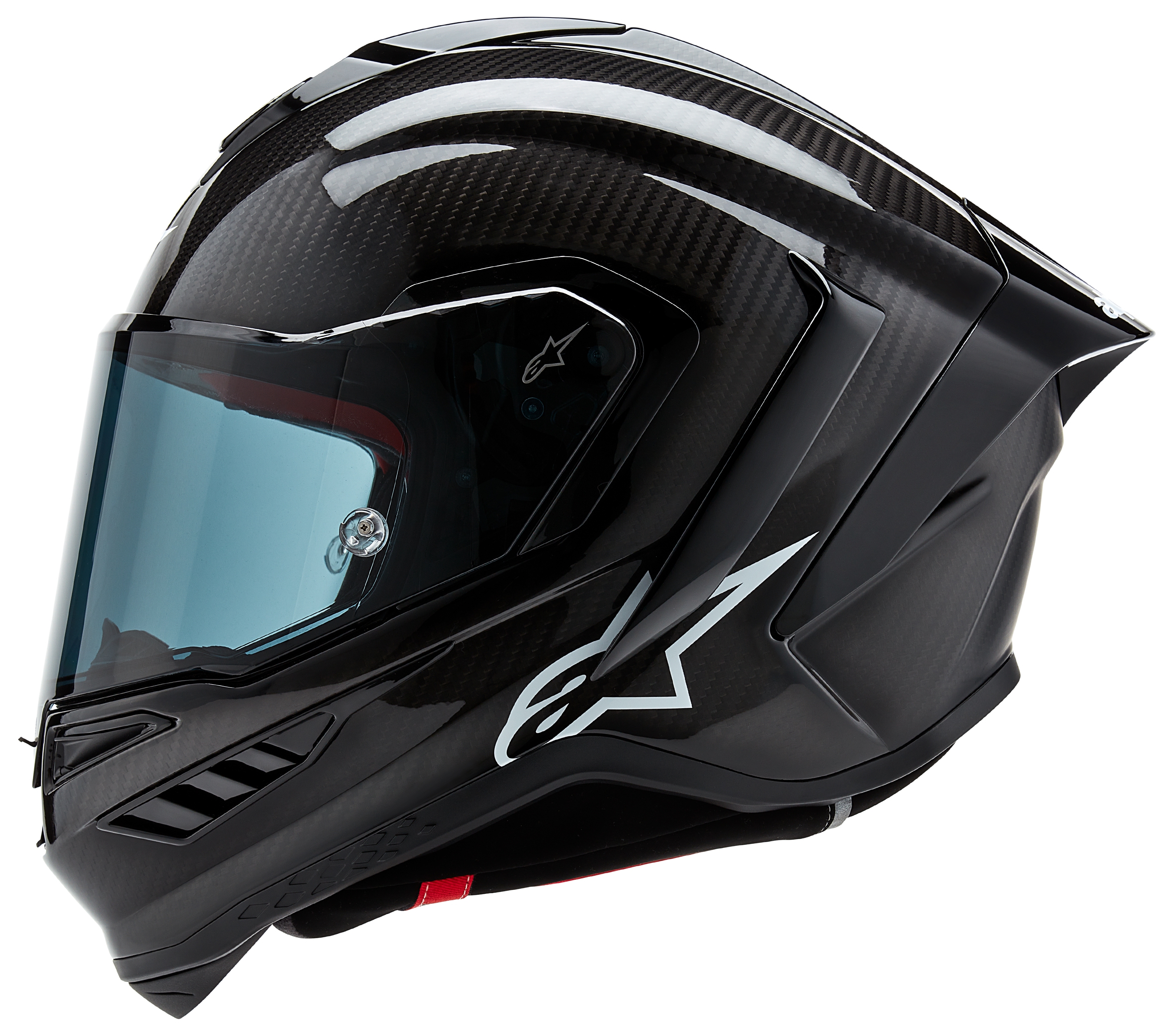 SportsBikeShop Alpinestars Supertech R10 Carbon Helmet Black Carbon / XS [Blemished - Very Good]