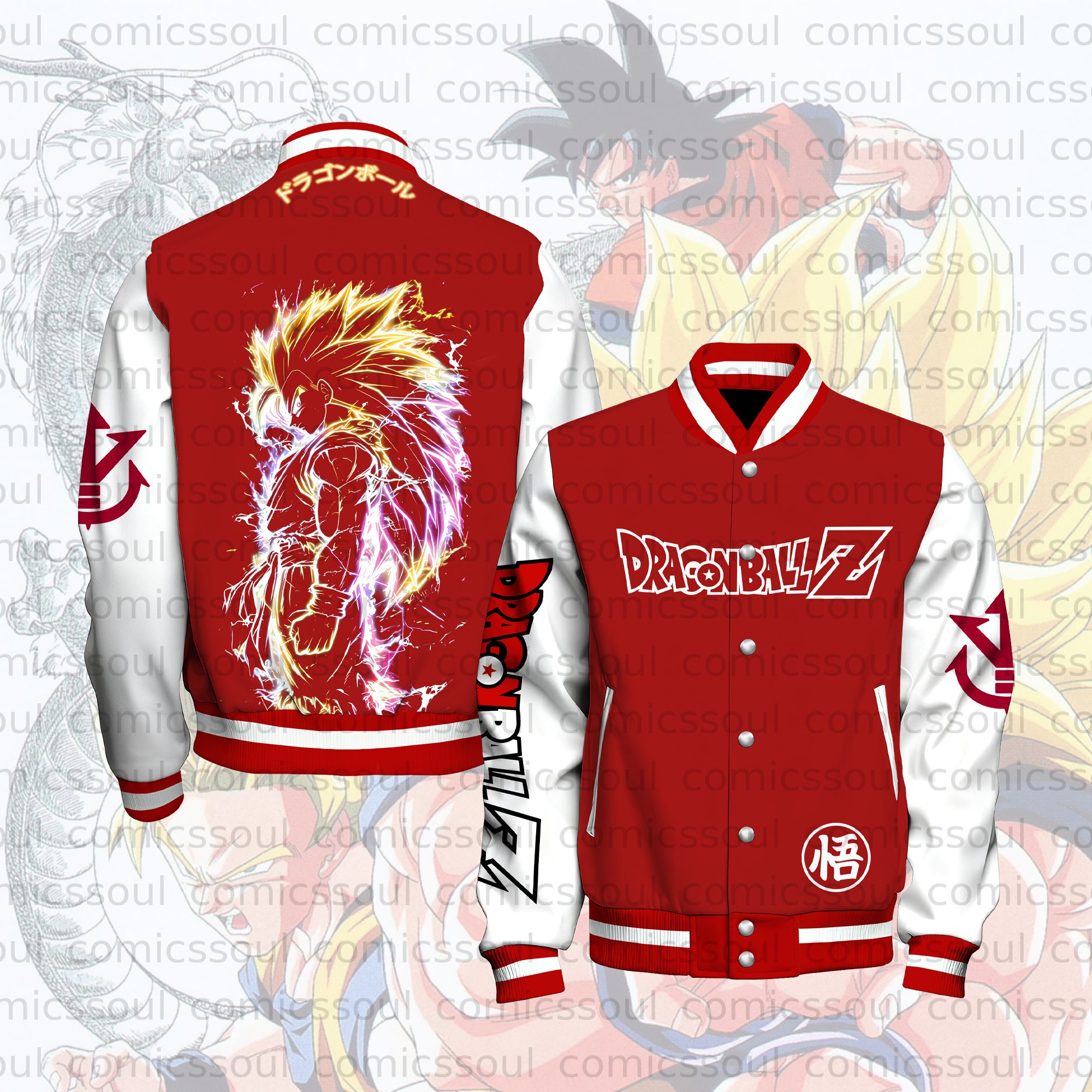 Unisex Vintage Anime Graphic Jacket