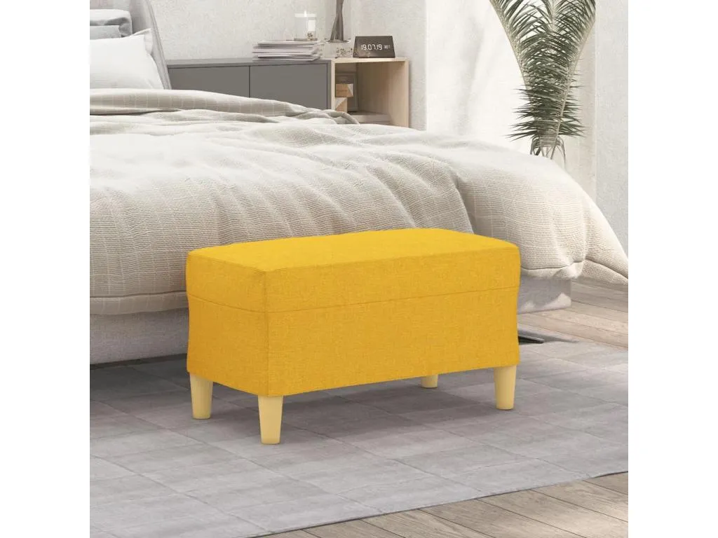 Banco tela amarillo claro 70x35x41 cm sqc3614554