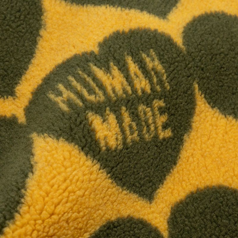 HUMAN MADE HEART FLEECE BLANKET