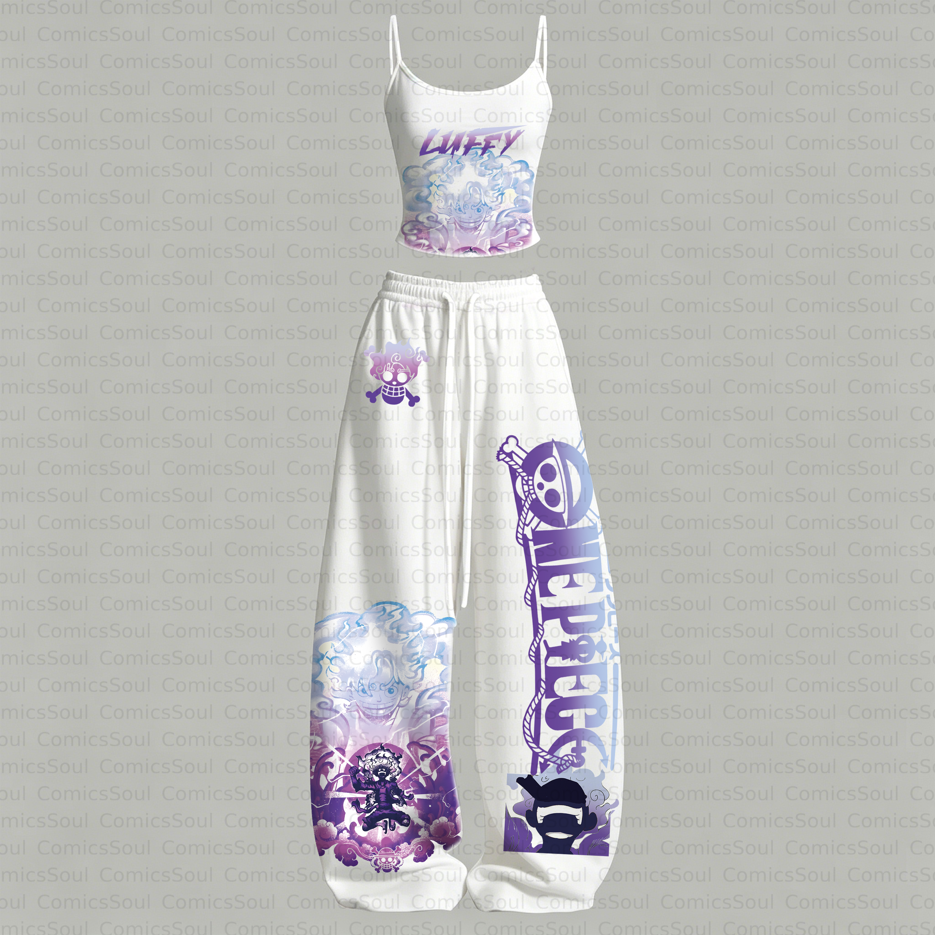 ONE PIECE Top & Elasticated Trousers Two-Piece Set